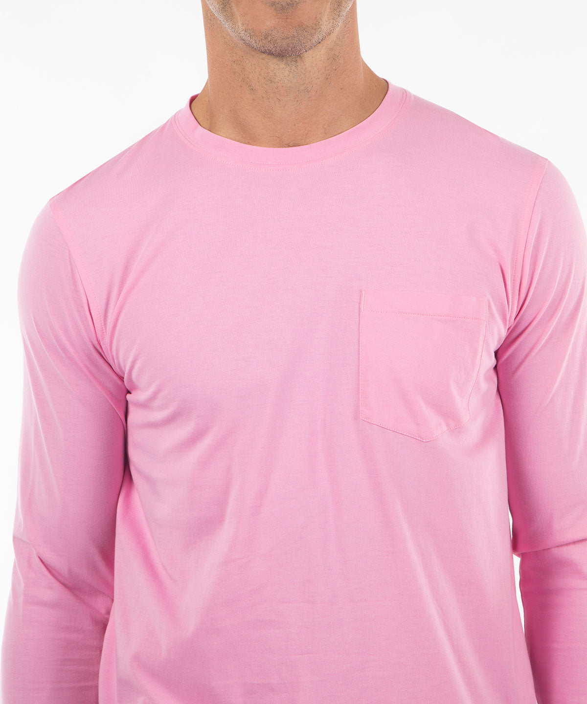 Signature Ultra-Light Pima Cotton Long-Sleeve Crew Neck T-Shirt