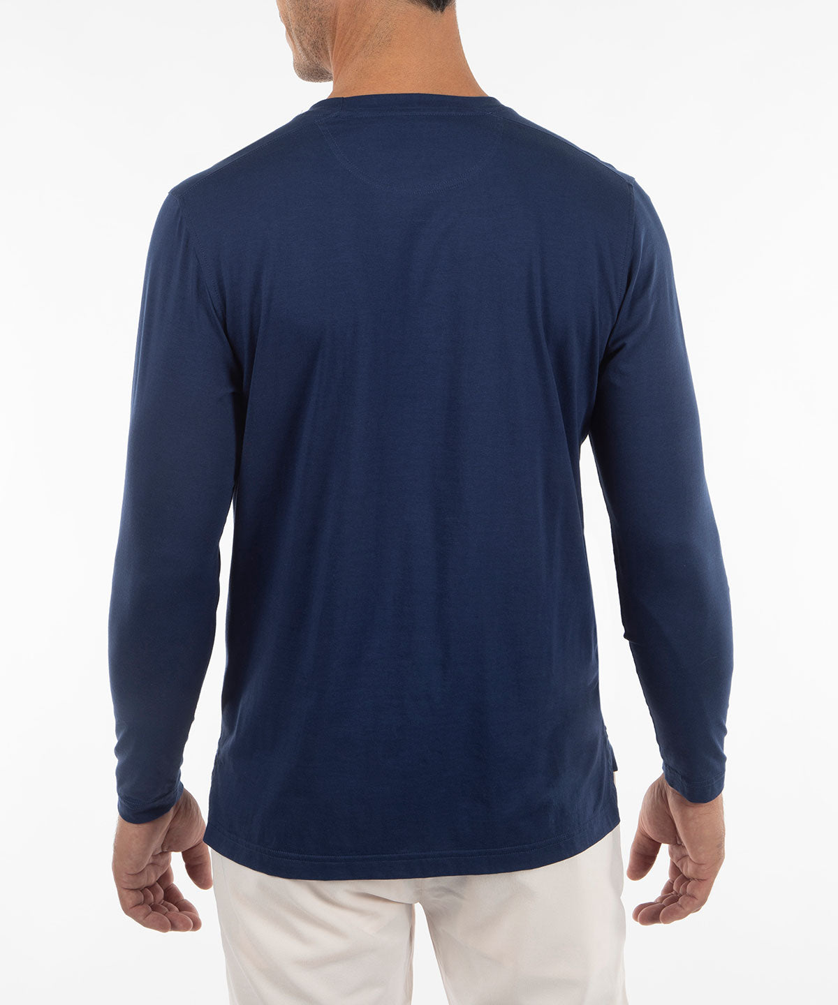 Signature Ultra-Light Pima Cotton Long-Sleeve Crew Neck T-Shirt