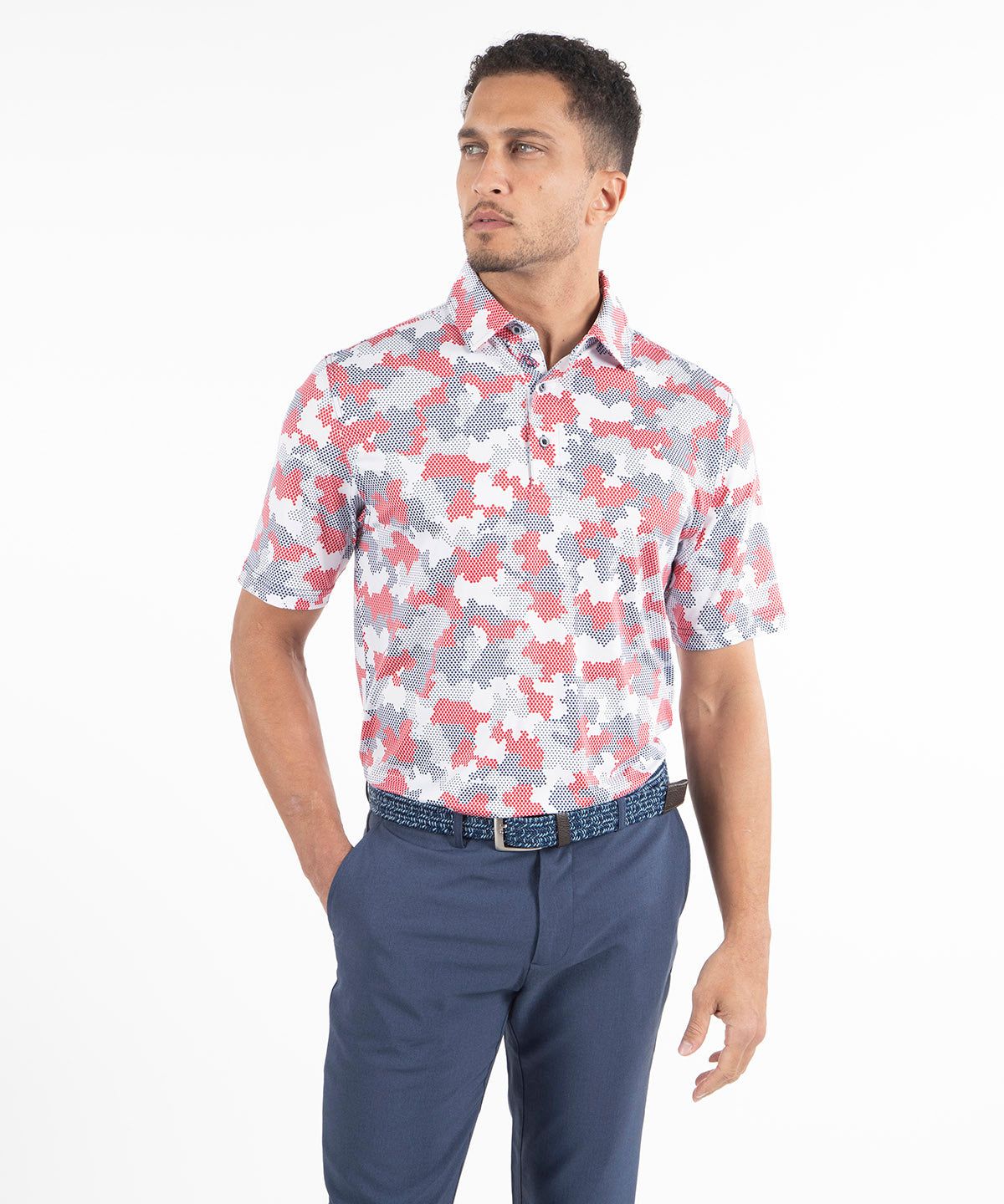 Performance Armed Forces Camo Jersey Polo