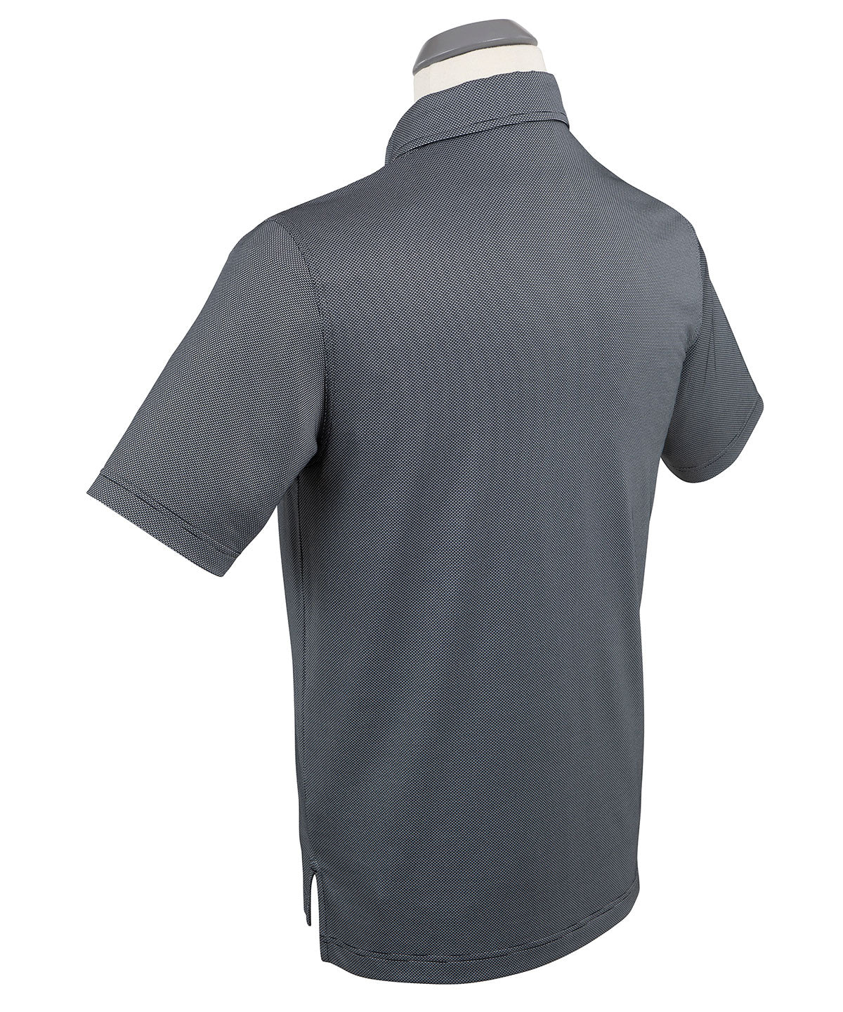 Performance Jacquard Dash Print Short-Sleeve Button-Down Collar Polo