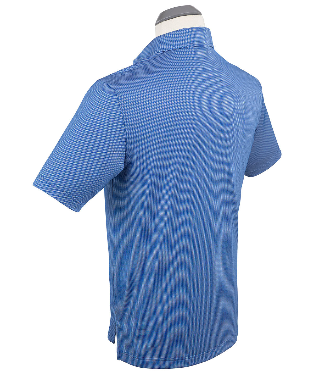 Performance Jacquard Dash Print Short-Sleeve Button-Down Collar Polo