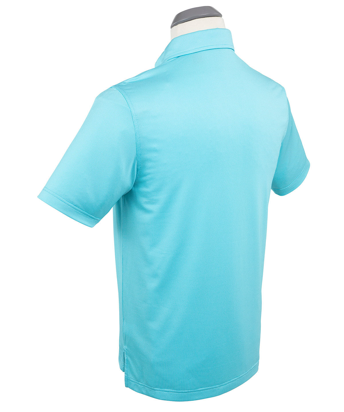 Performance Jacquard Dash Print Short-Sleeve Button-Down Collar Polo