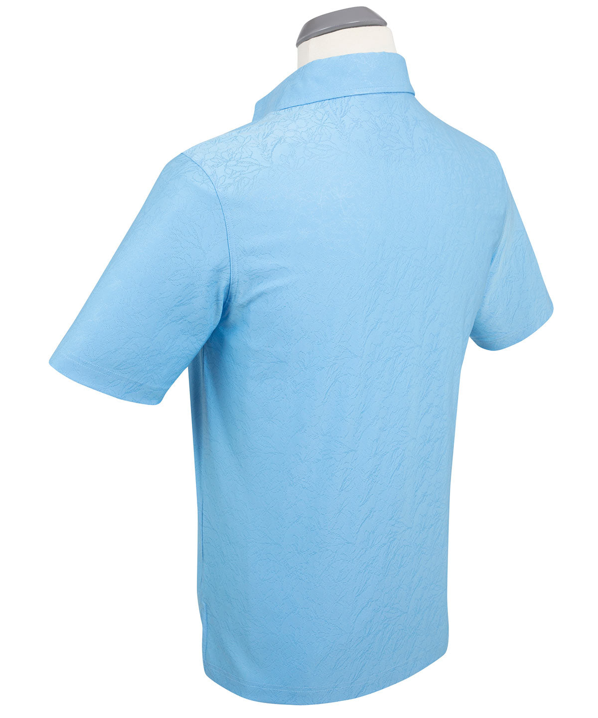 Performance Jacquard Magnolia Print Short-Sleeve Polo