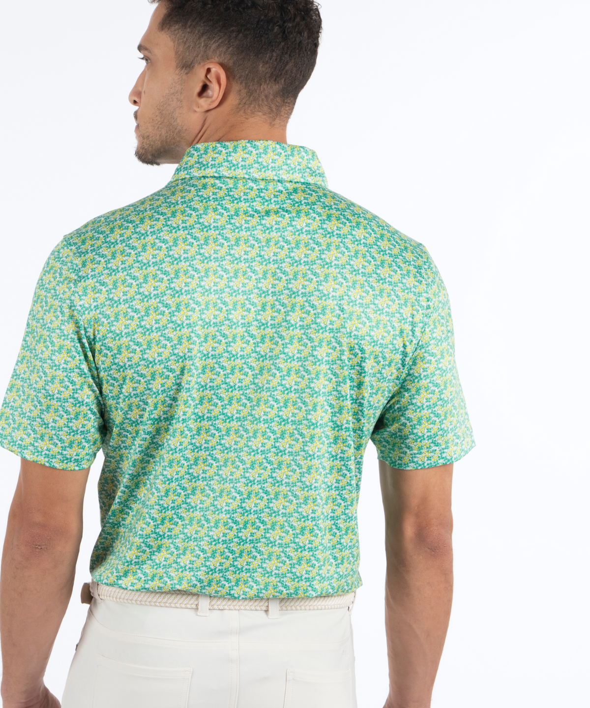 Performance Lucky Print Short-Sleeve Polo