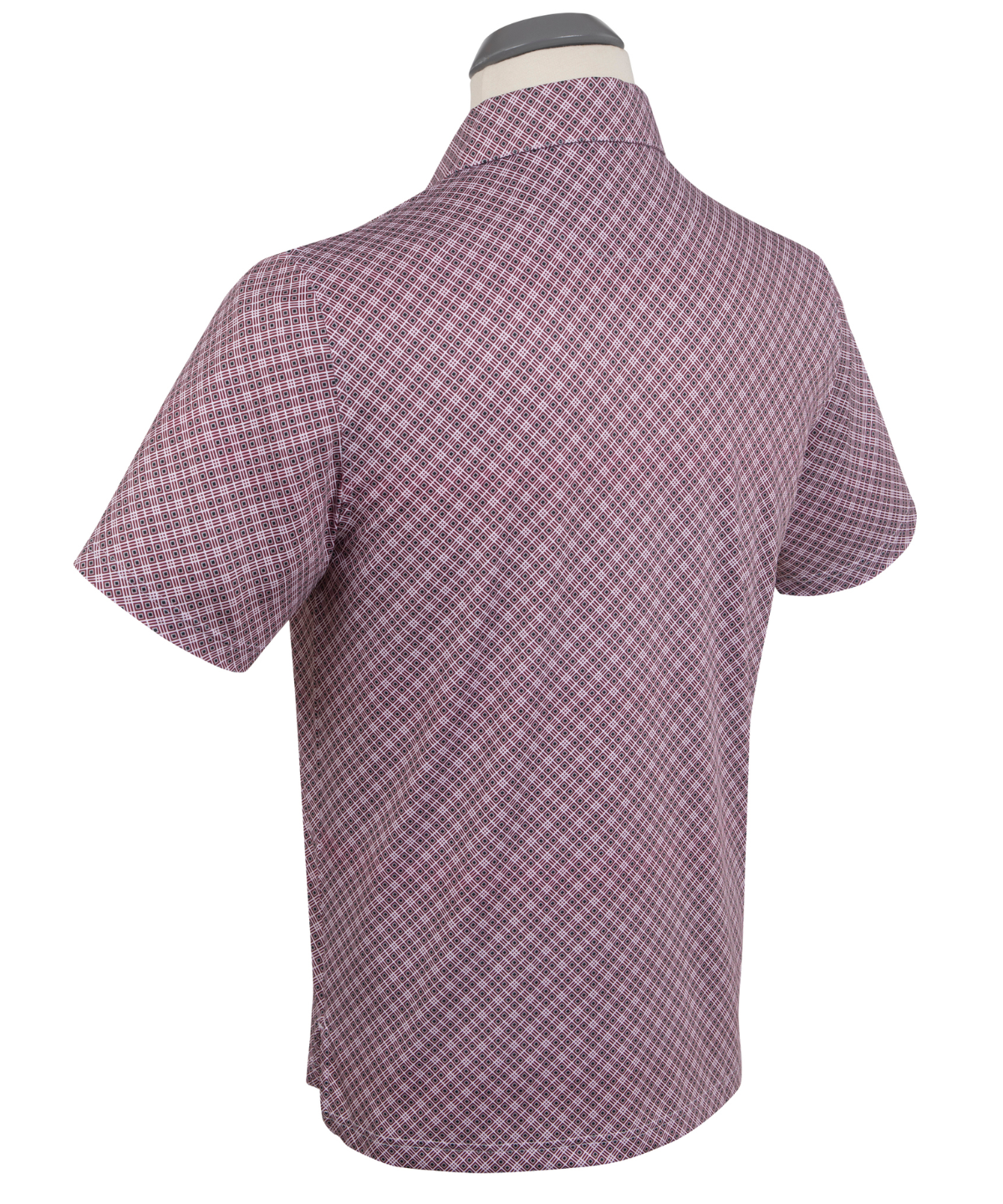 Performance Medallion Print Short-Sleeve Polo
