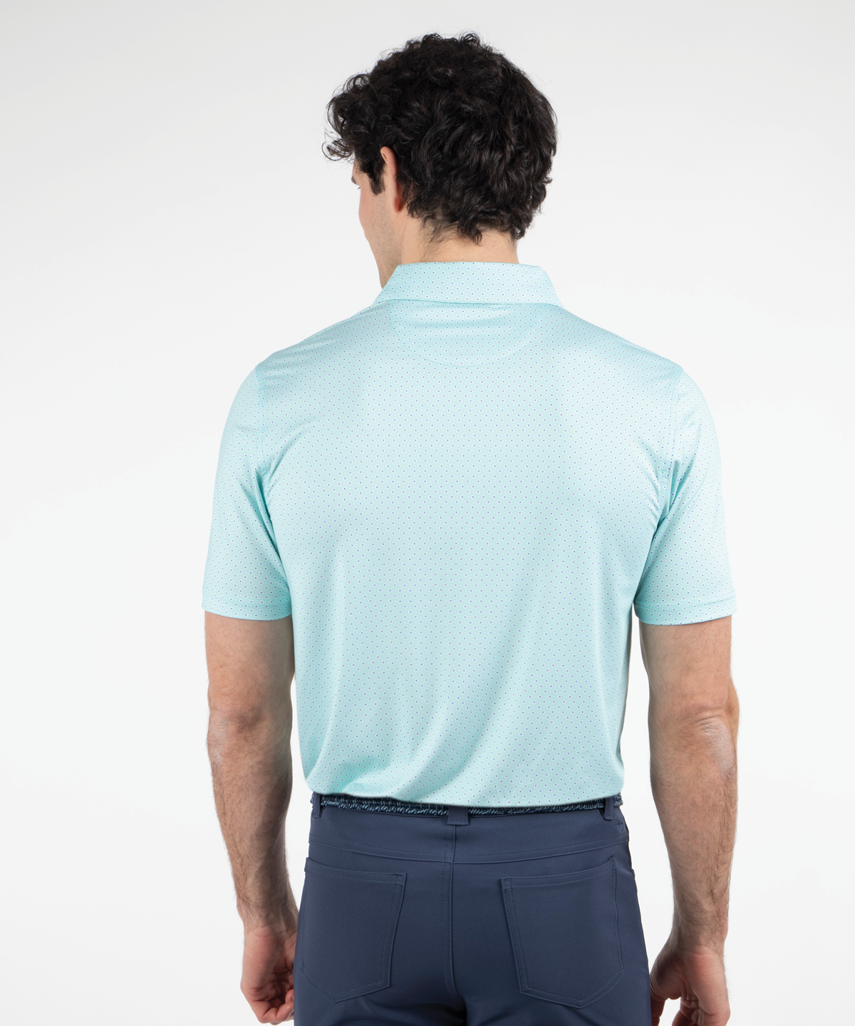 Performance Kaleidoscope Print Jersey Polo