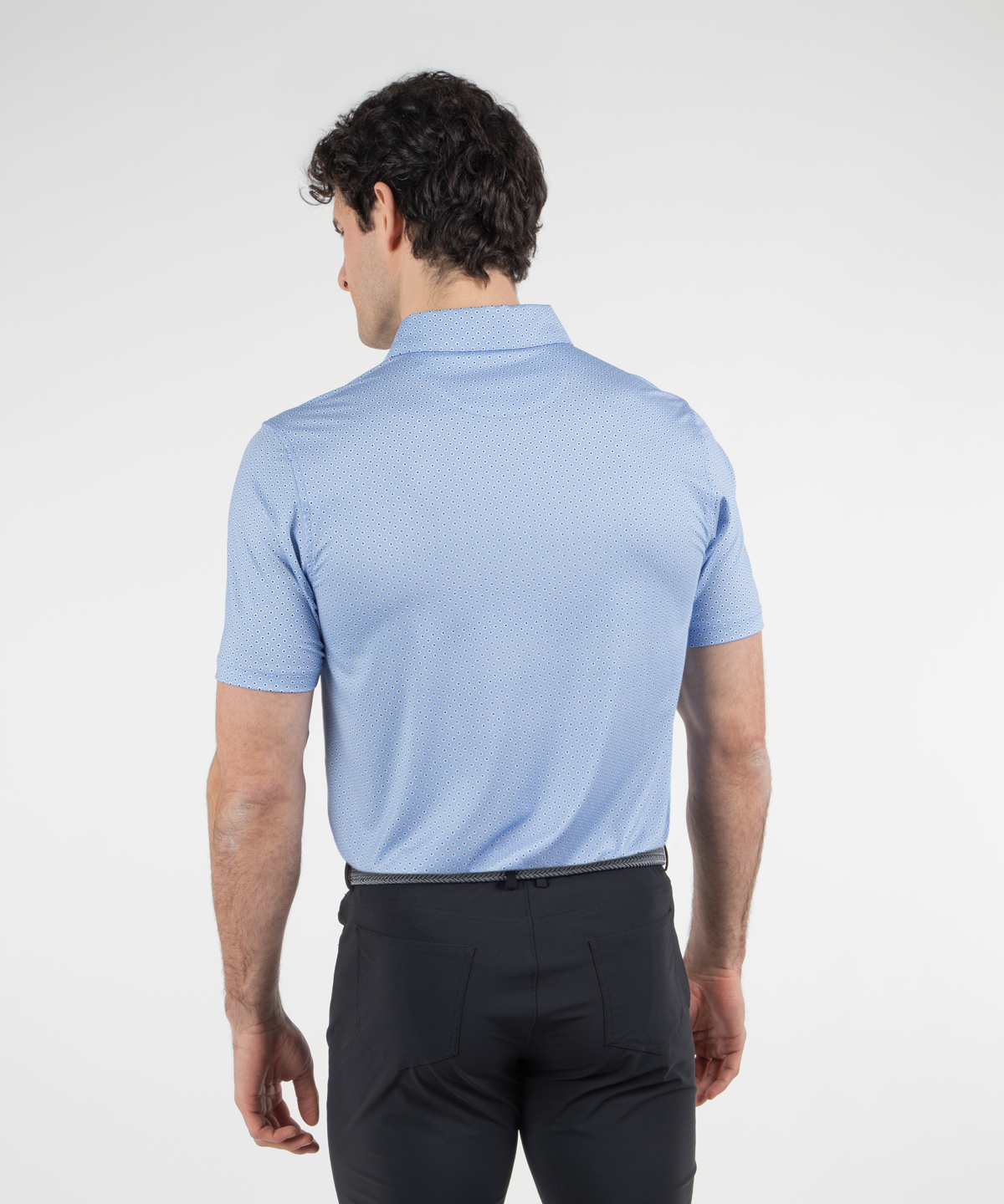 Performance Kaleidoscope Print Jersey Polo