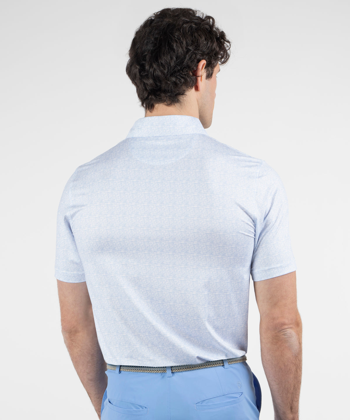 Performance Contour Print Jersey Polo