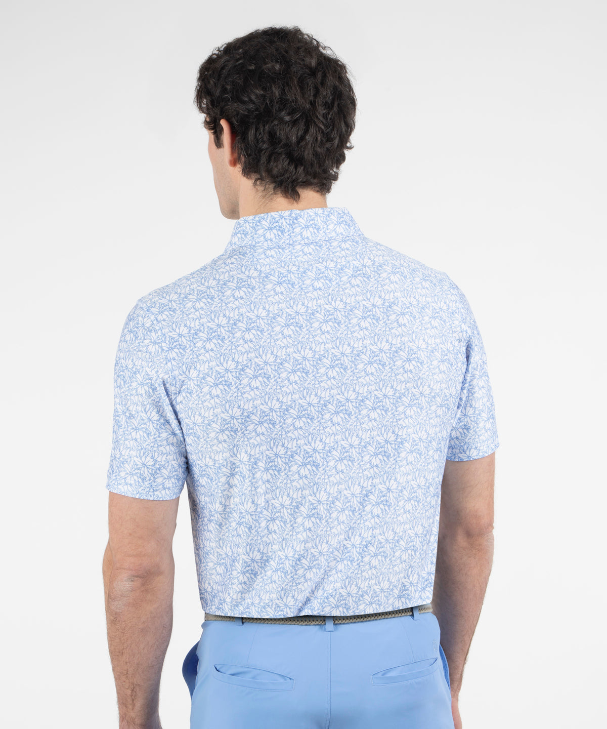 Performance Azalea Print Jersey Polo