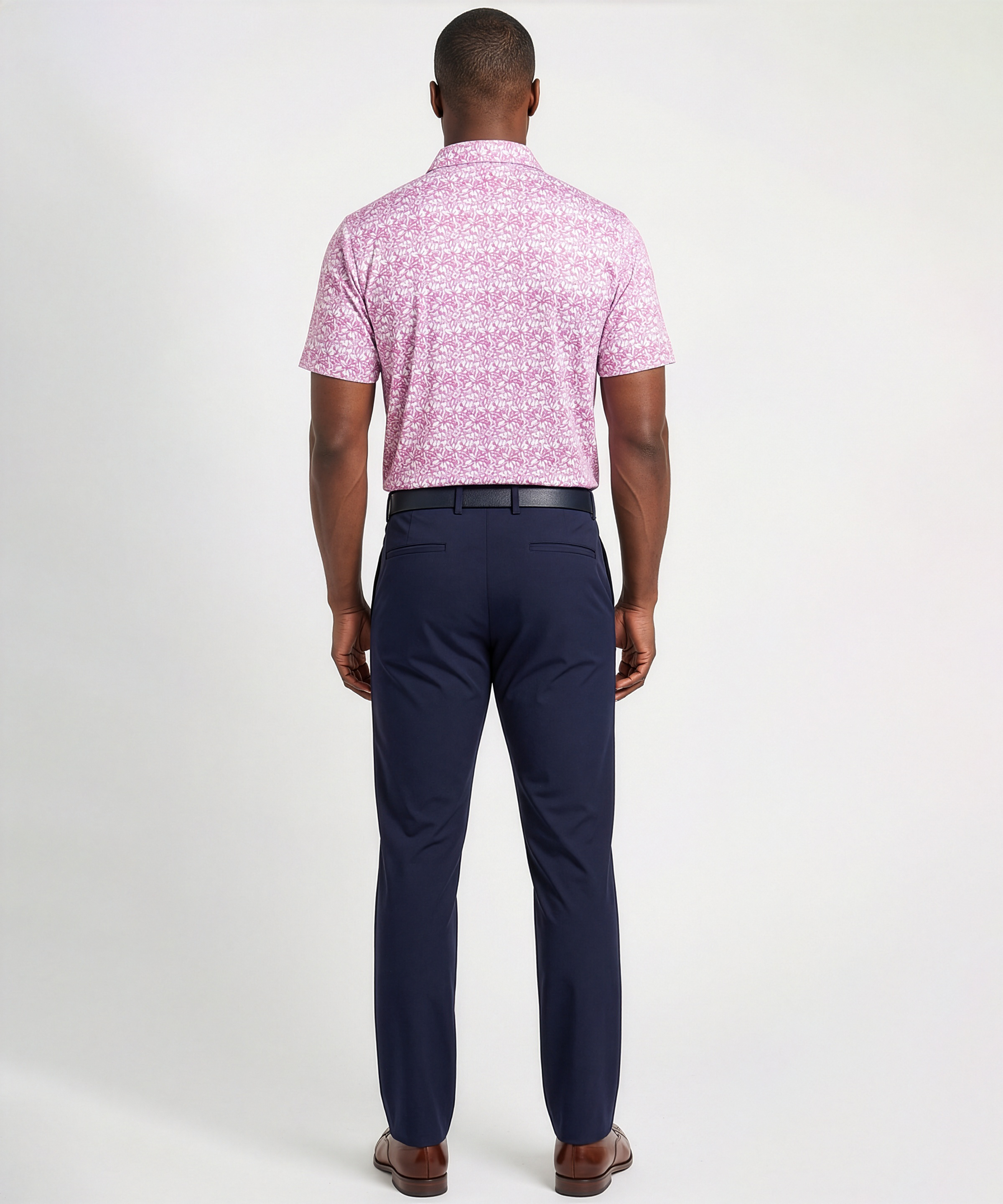 Performance Azalea Print Jersey Polo