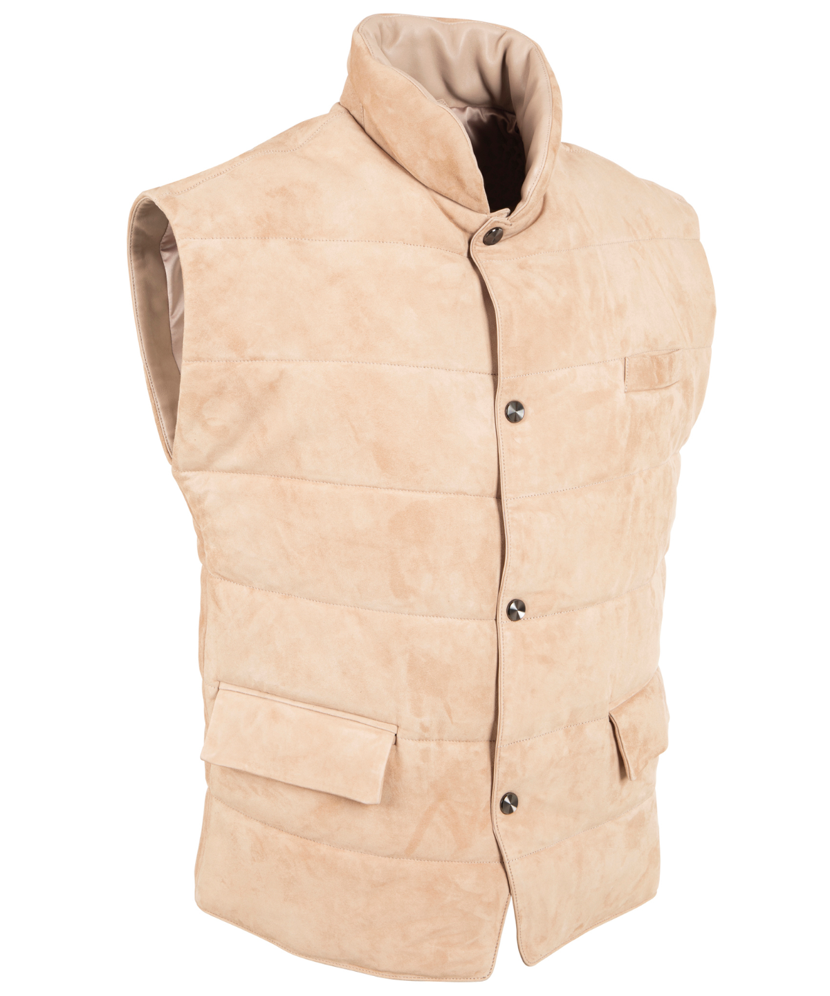 Quilted Suede Vest