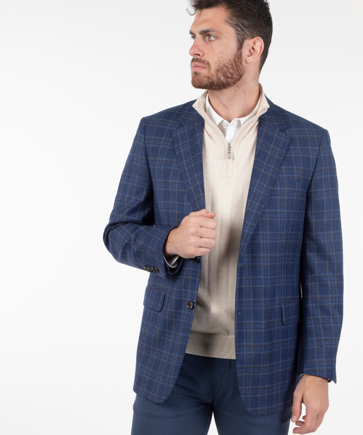 Signature Men's Plaid Sport Coat