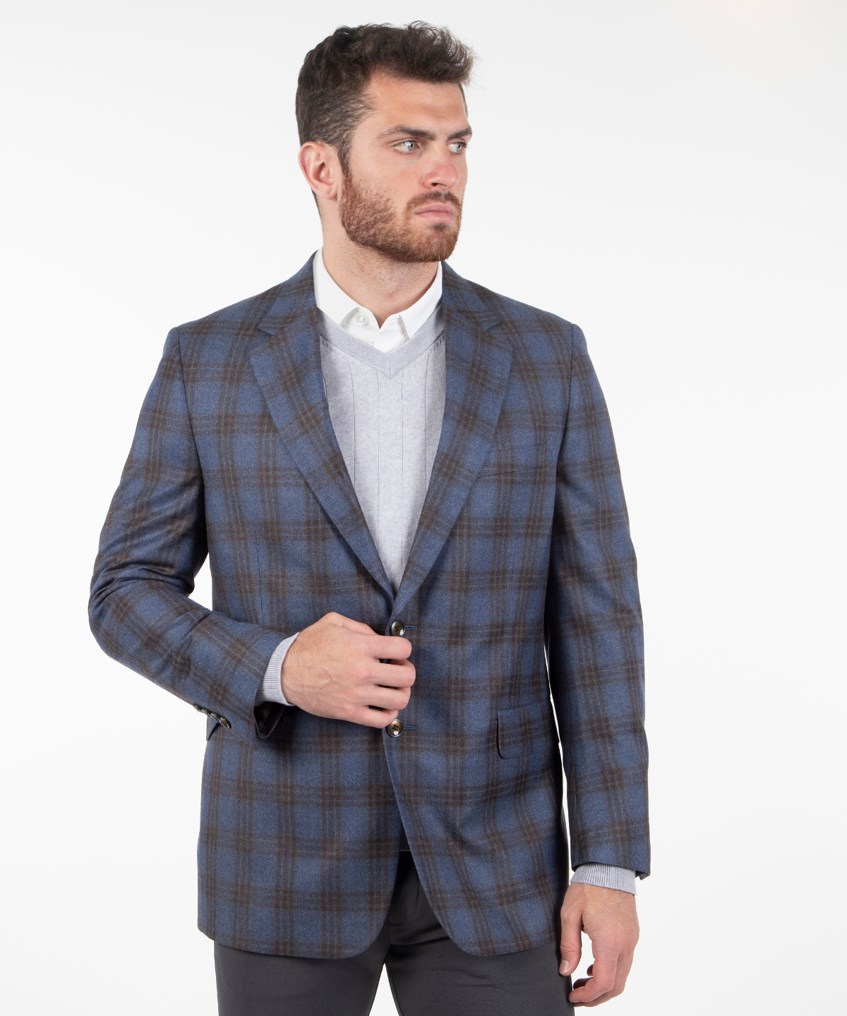 Signature Men's Plaid Sport Coat