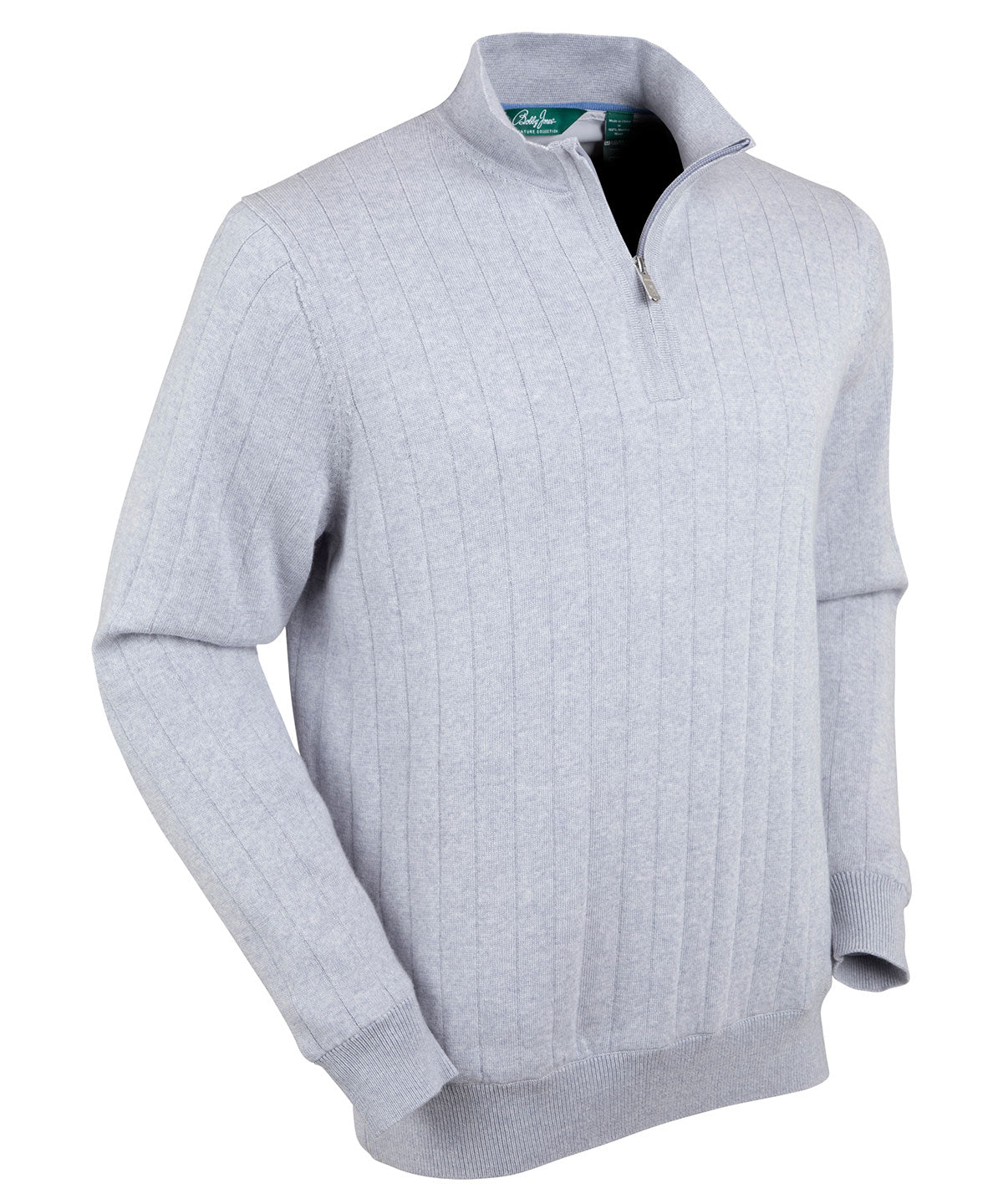 Signature Merino Quarter-Zip Mock Neck Sweater