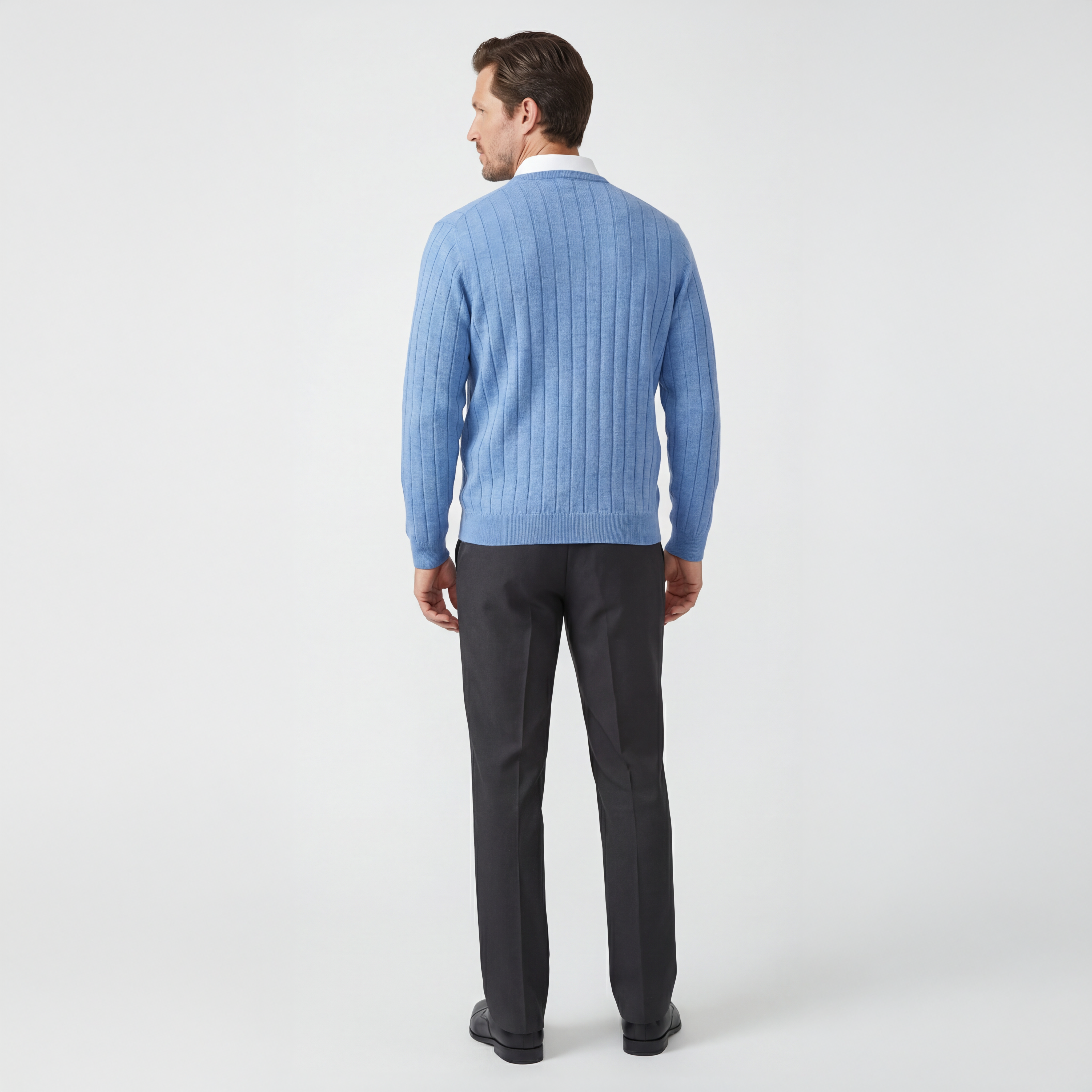 Signature Merino V-neck Pullover Sweater