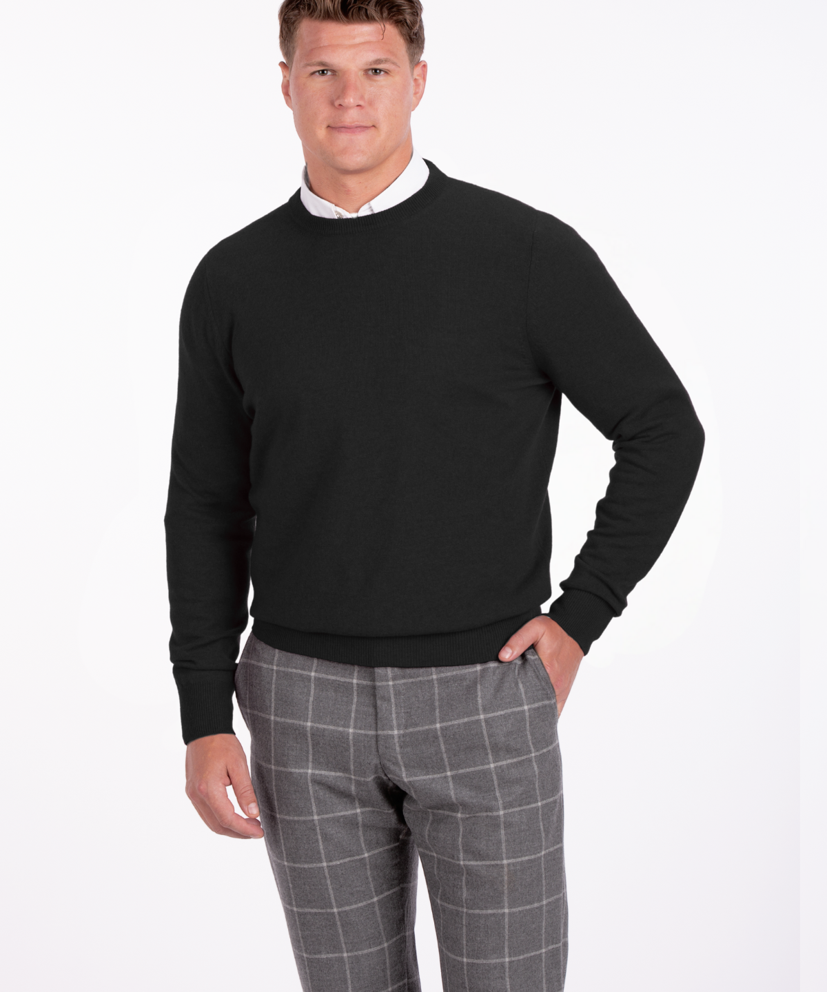 Heritage Italian 100% Cashmere Crew Neck Sweater