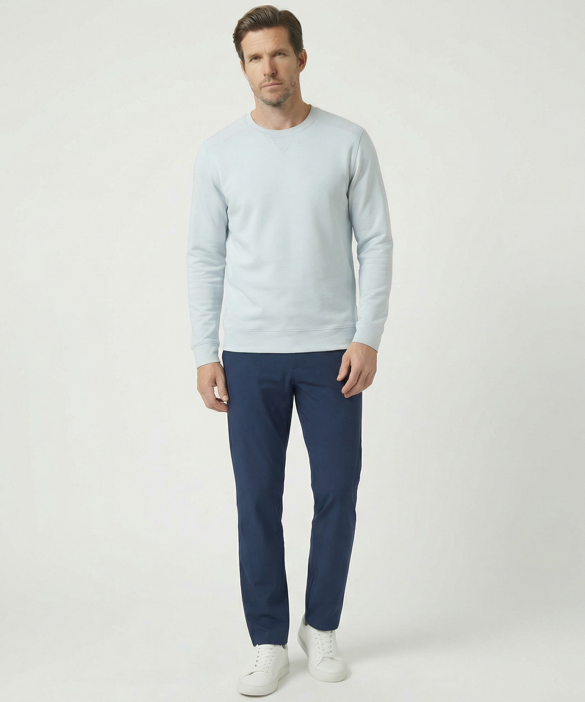 Signature Leaderboard Pima Cotton Crew Neck Pullover