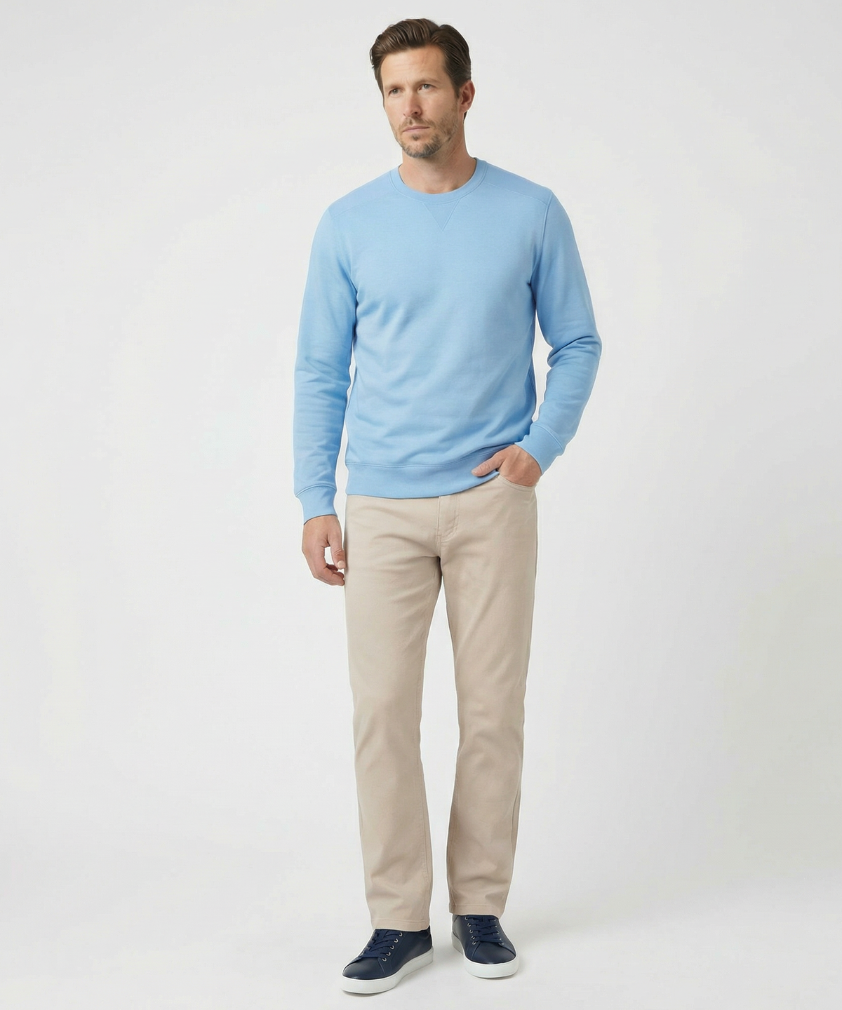 Signature Leaderboard Pima Cotton Crew Neck Pullover