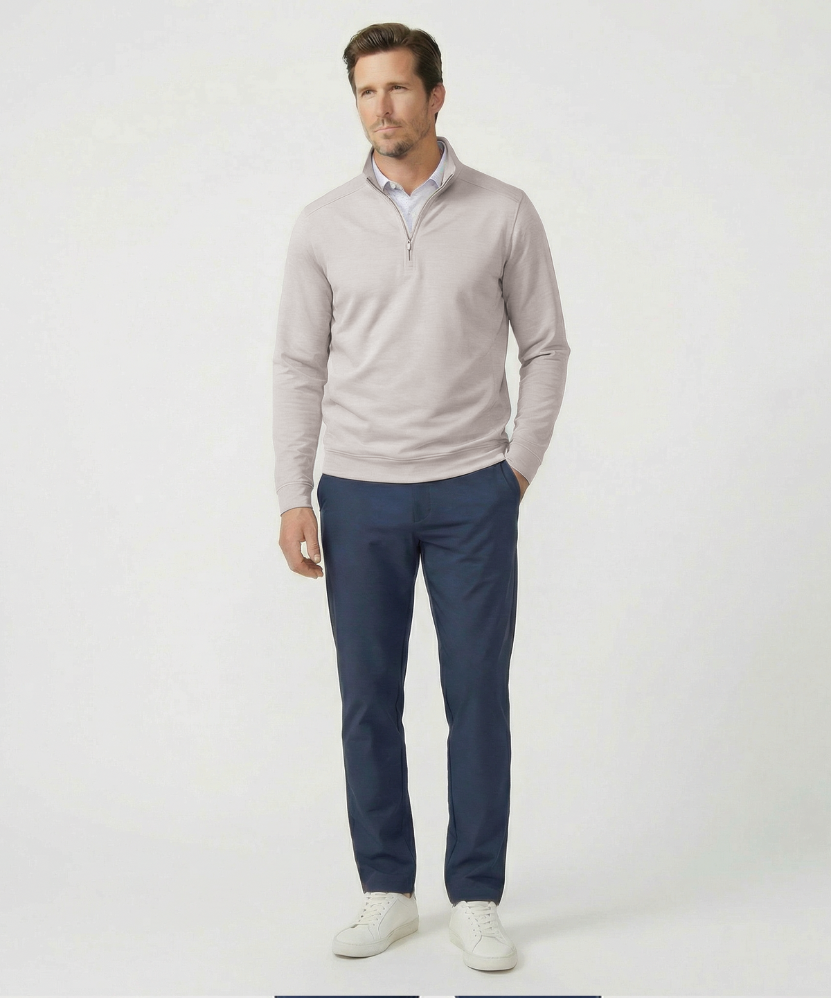 Performance Clubhouse Quarter-Zip Long-Sleeve Pullover