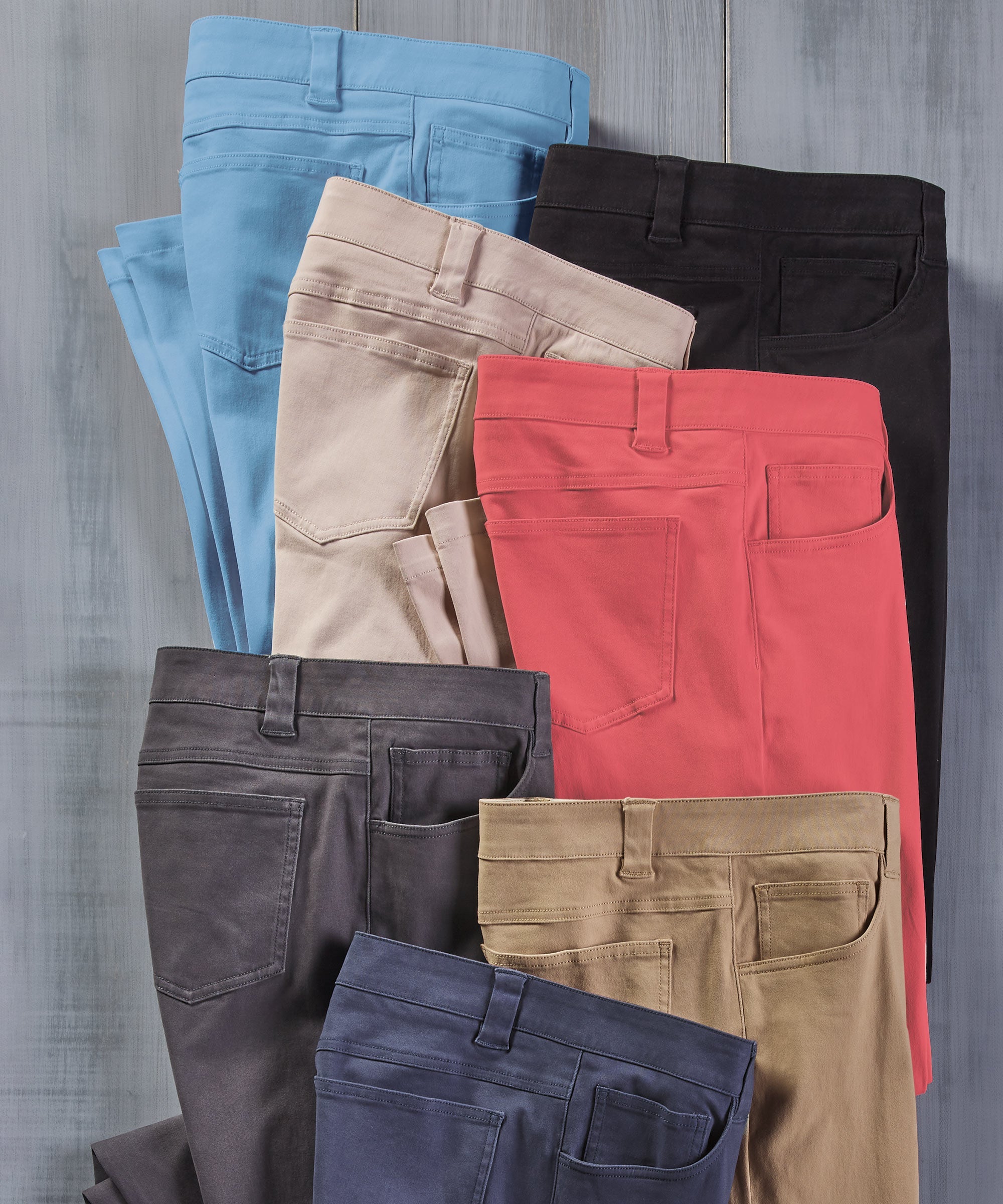 Signature St. Charles 2.0 Brushed Cotton Stretch 5-Pocket Pants