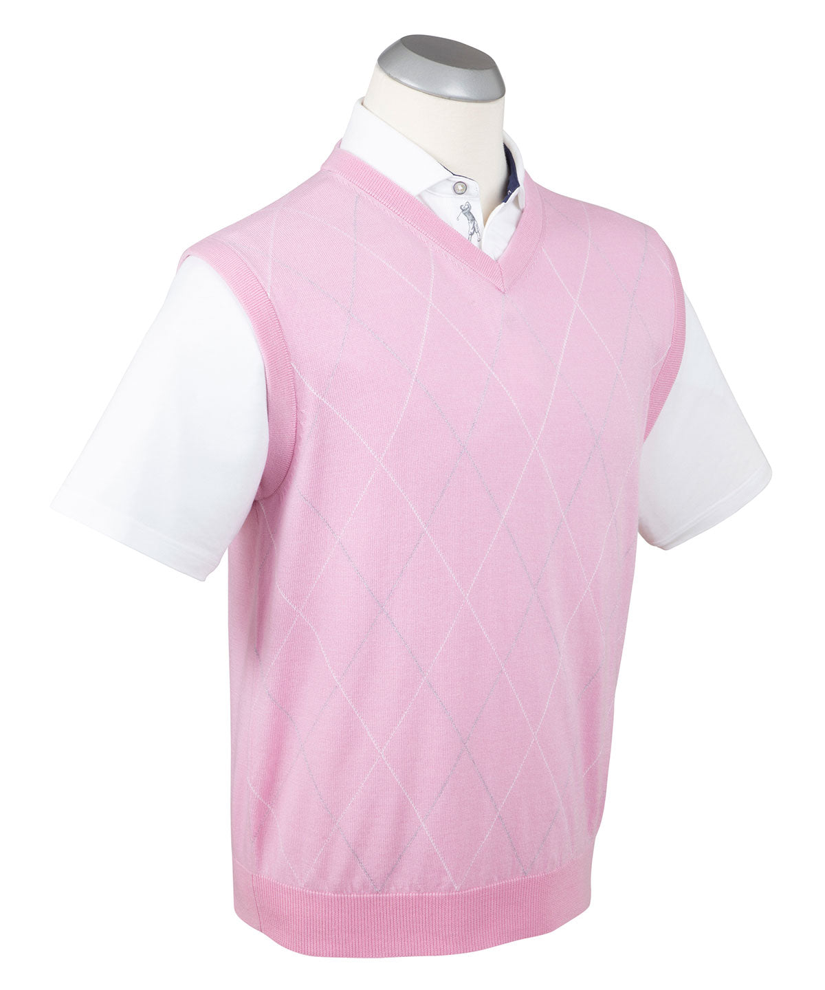 Signature Merino Argyle V-Neck Vest