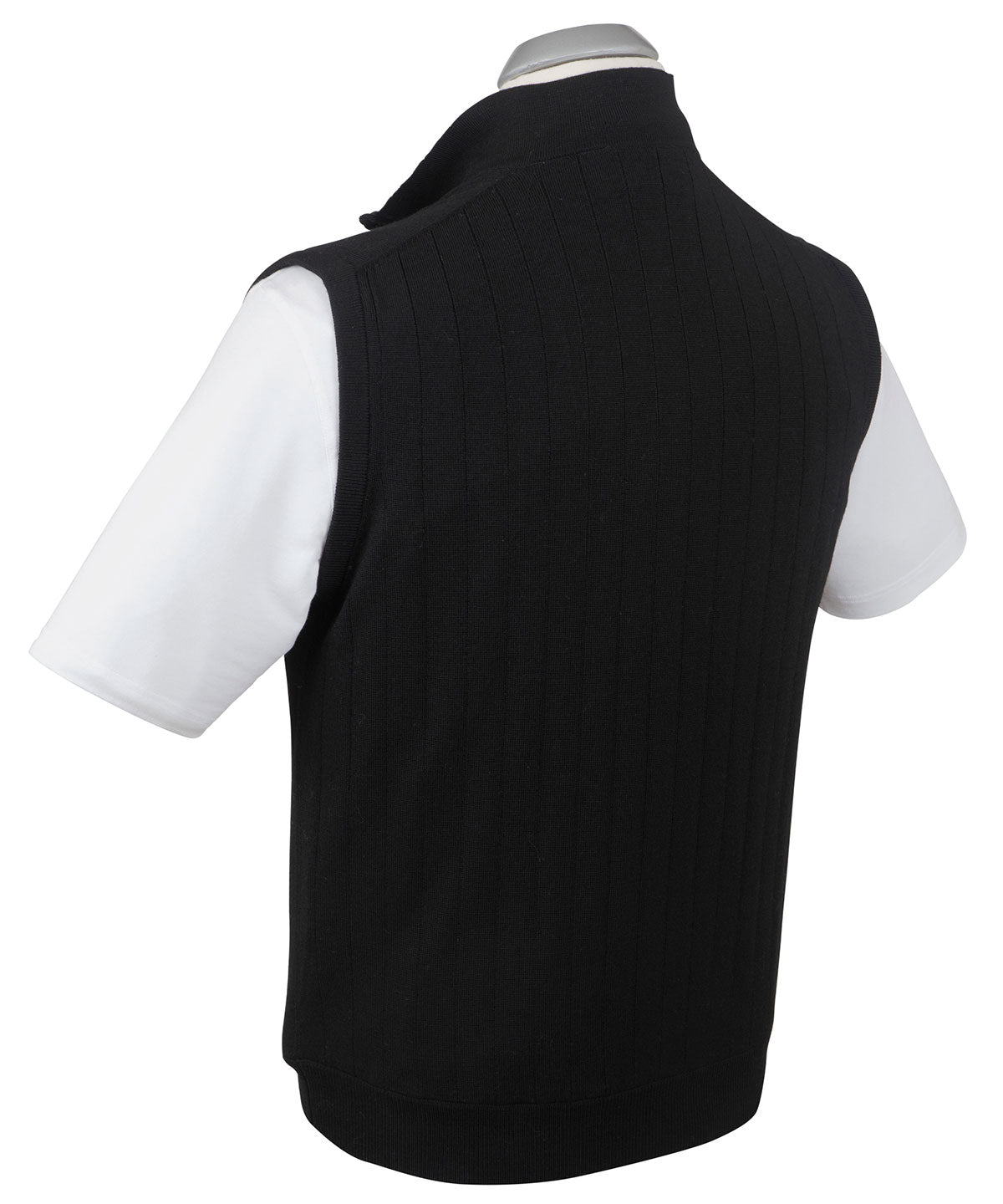 Signature Merino Quarter-Zip Mock Neck Vest