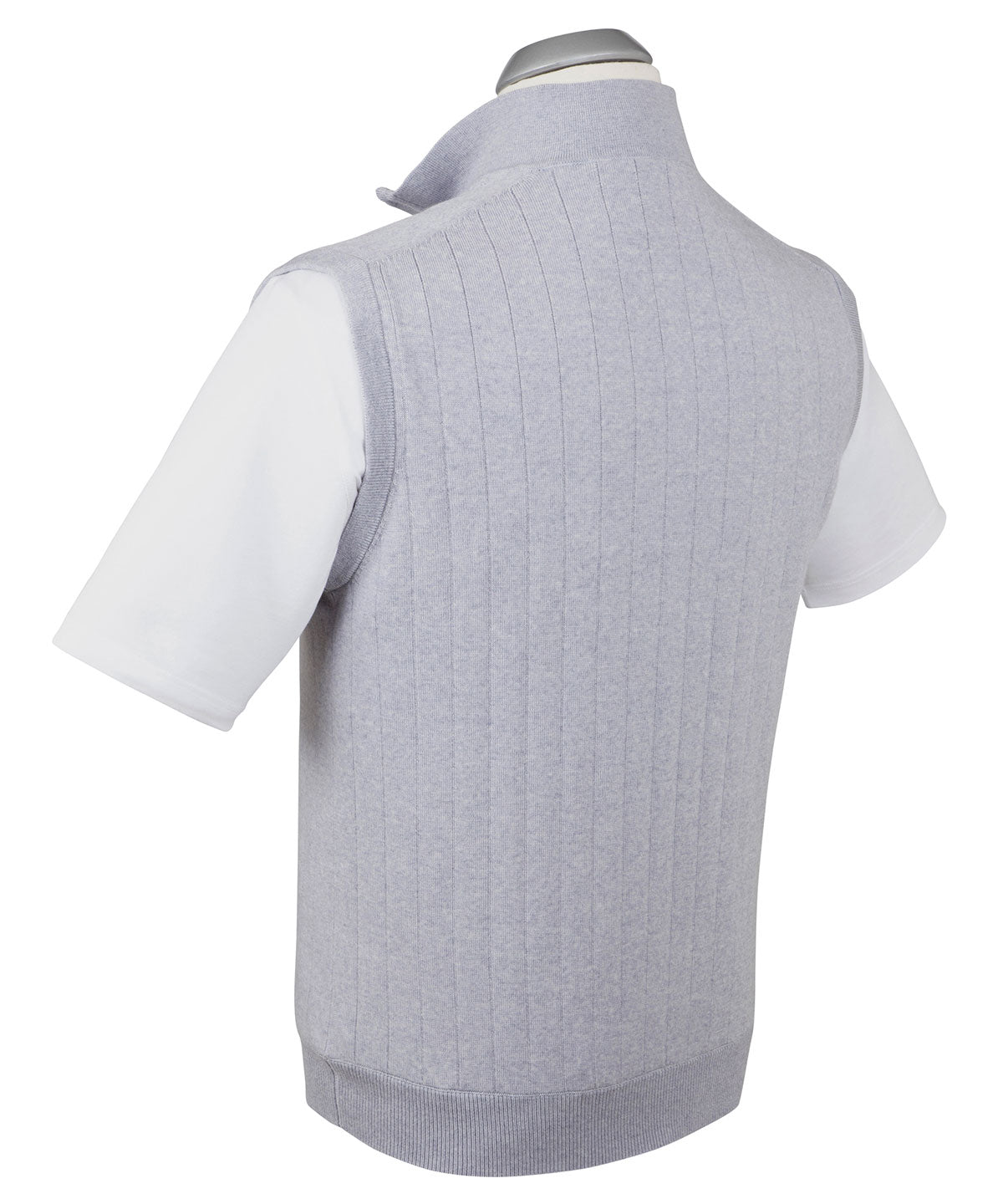 Signature Merino Quarter-Zip Mock Neck Vest