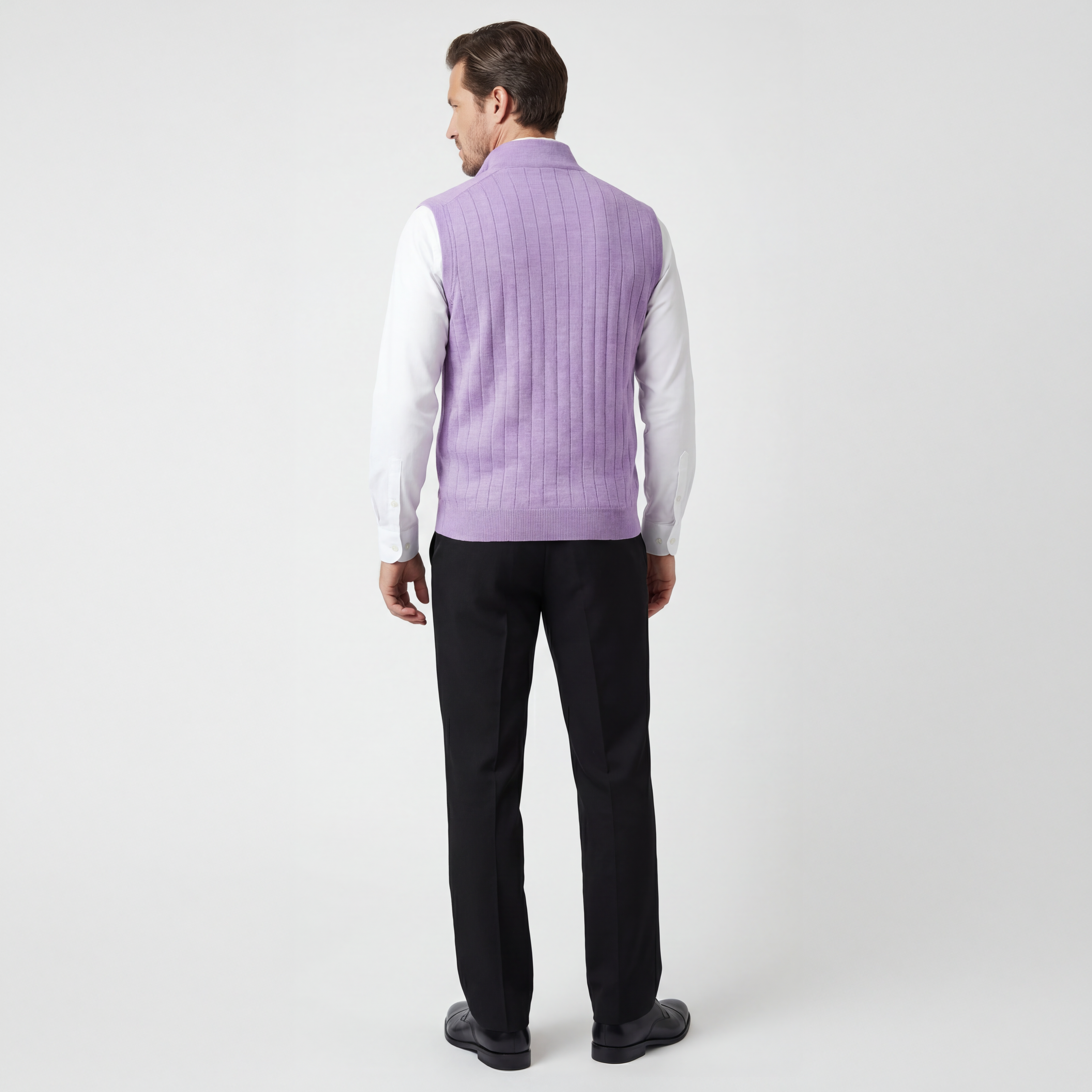Signature Merino Quarter-Zip Mock Neck Vest