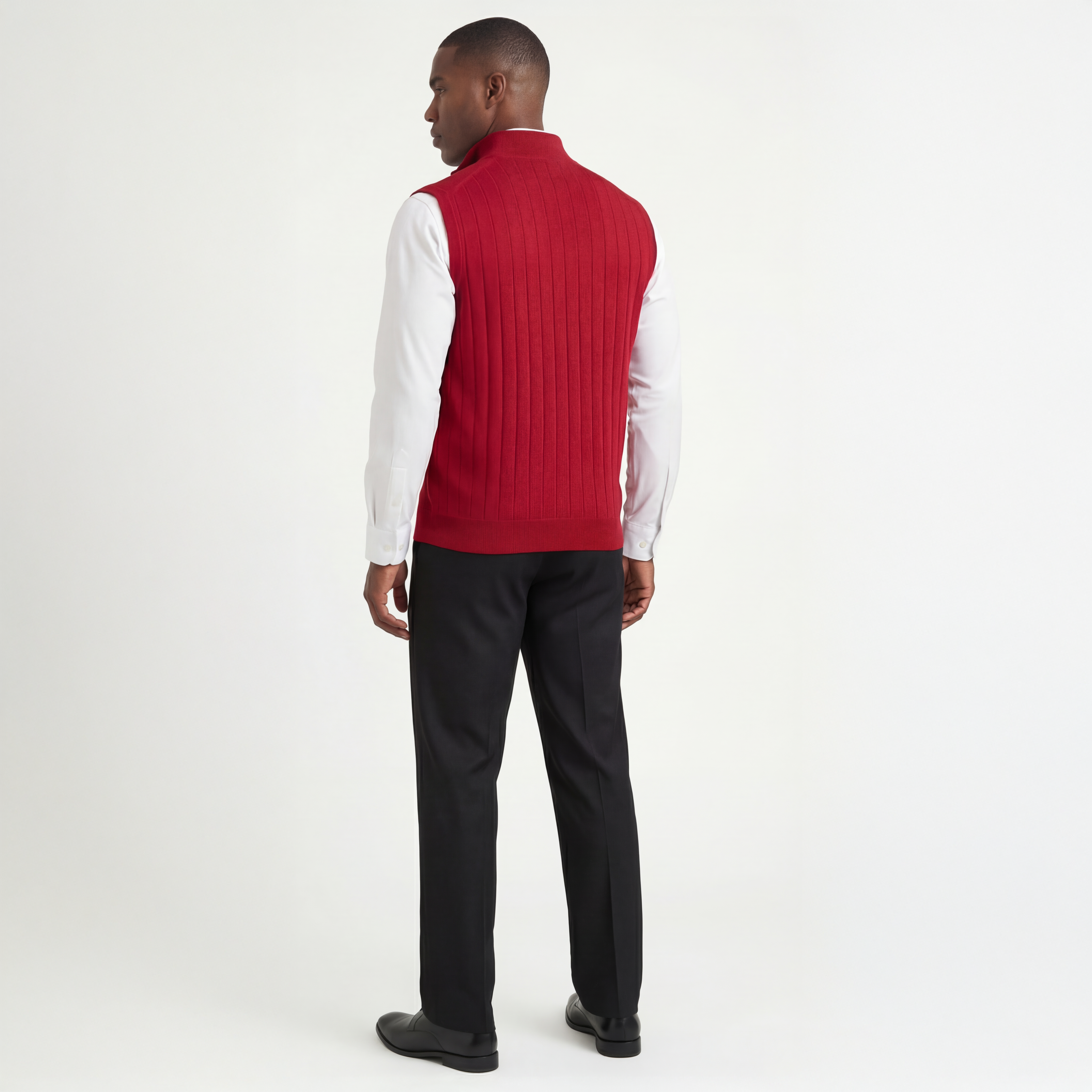 Signature Merino Quarter-Zip Mock Neck Vest
