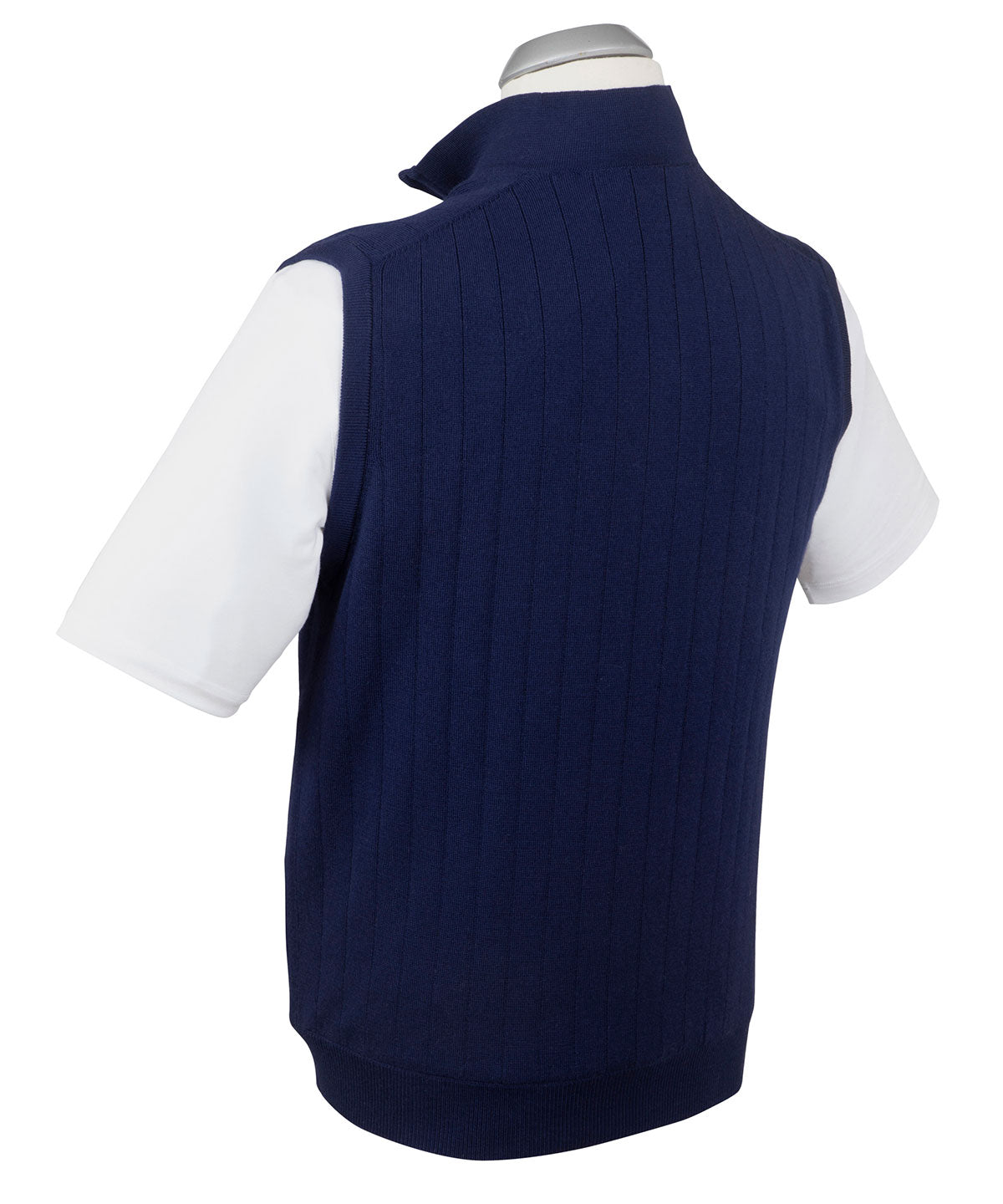 Signature Merino Quarter-Zip Mock Neck Vest