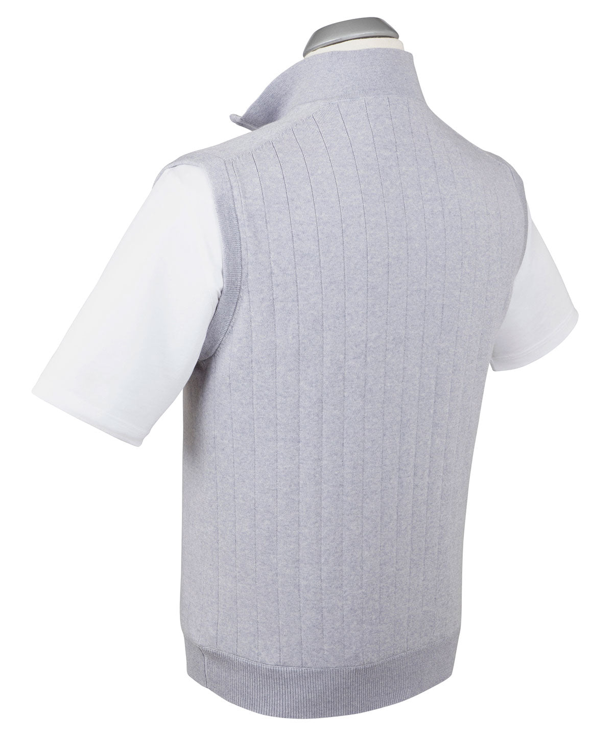 Signature Merino Lined Quarter-Zip Mock Neck Wind Vest