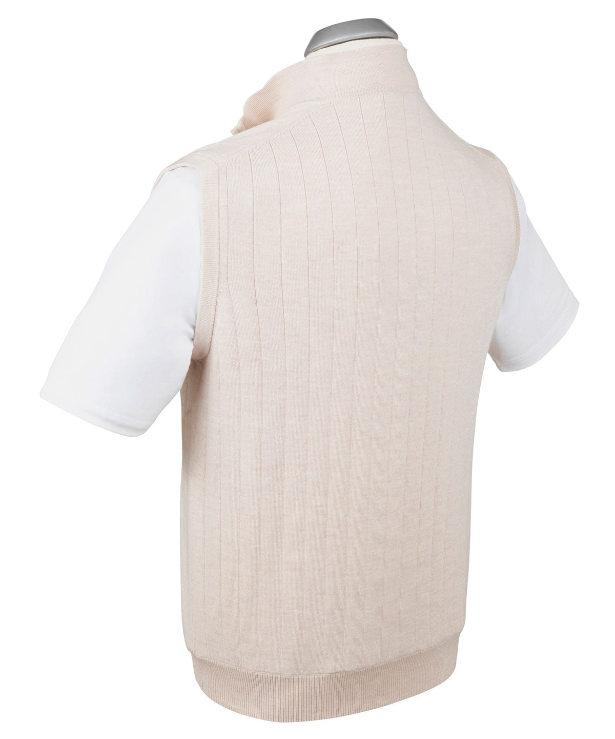 Signature Merino Lined Quarter-Zip Mock Neck Wind Vest