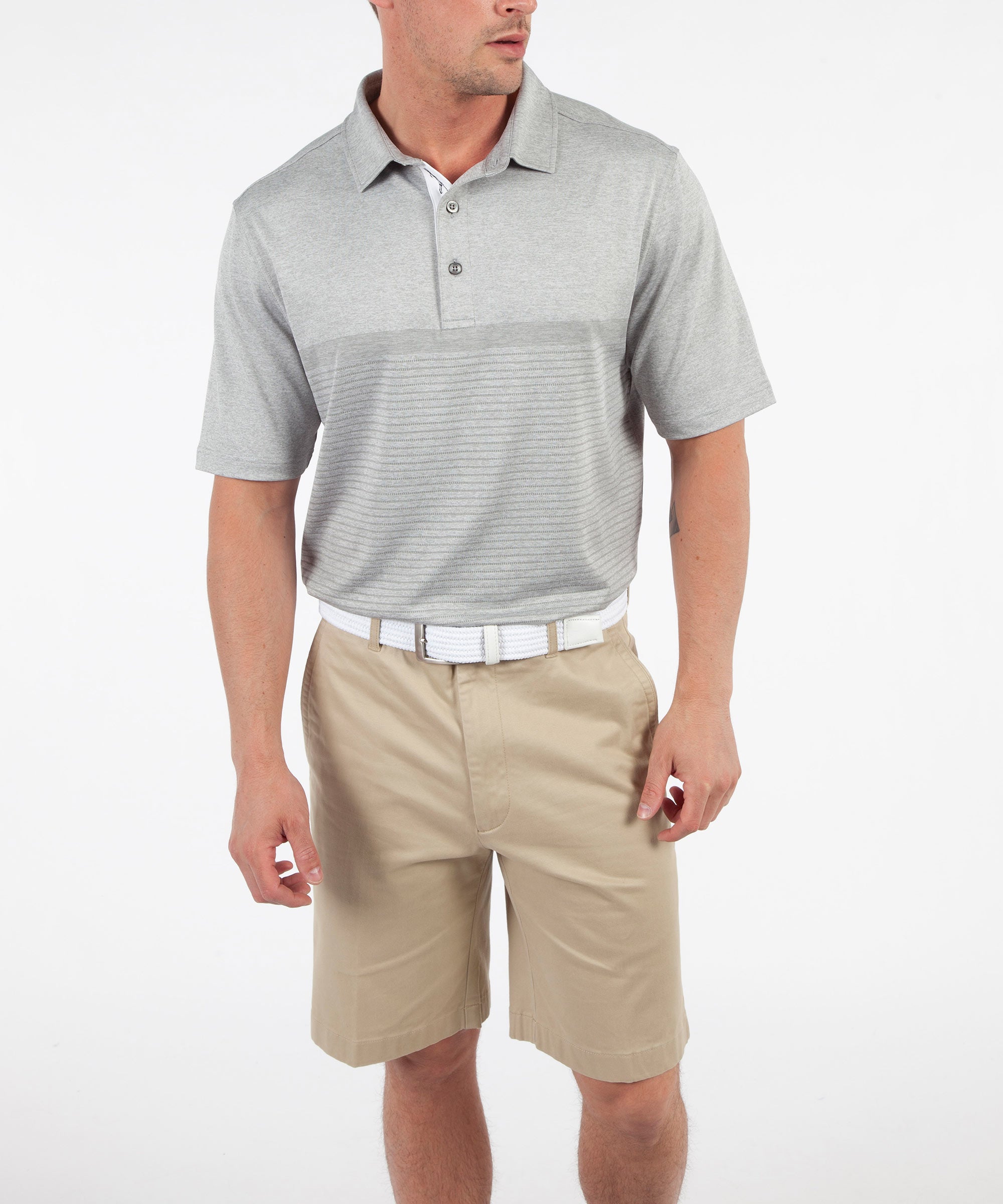 Performance Zuma Jacquard Stripe Polo