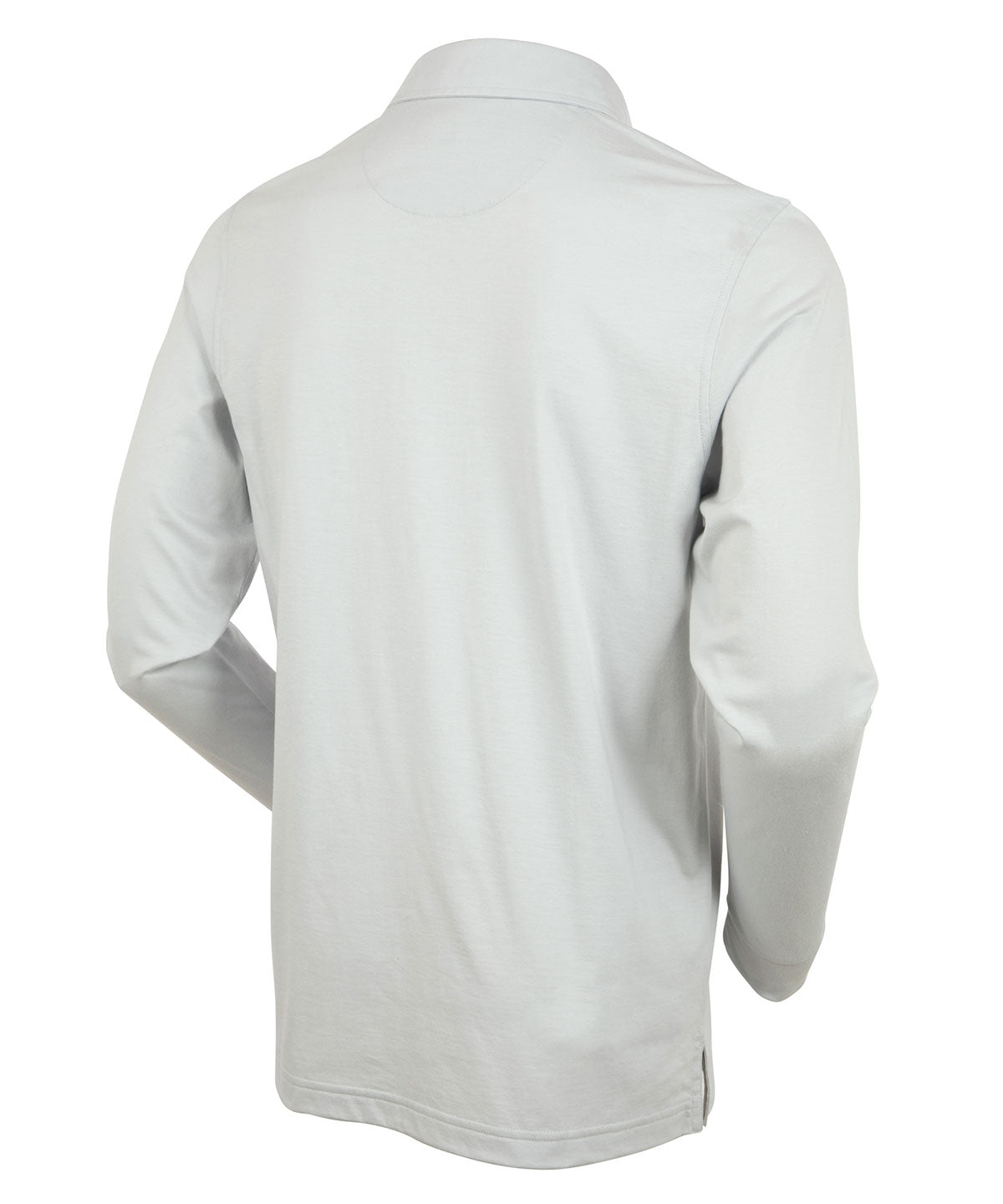 Ultra-Light Peruvian Cotton Long-Sleeve Polo Shirt
