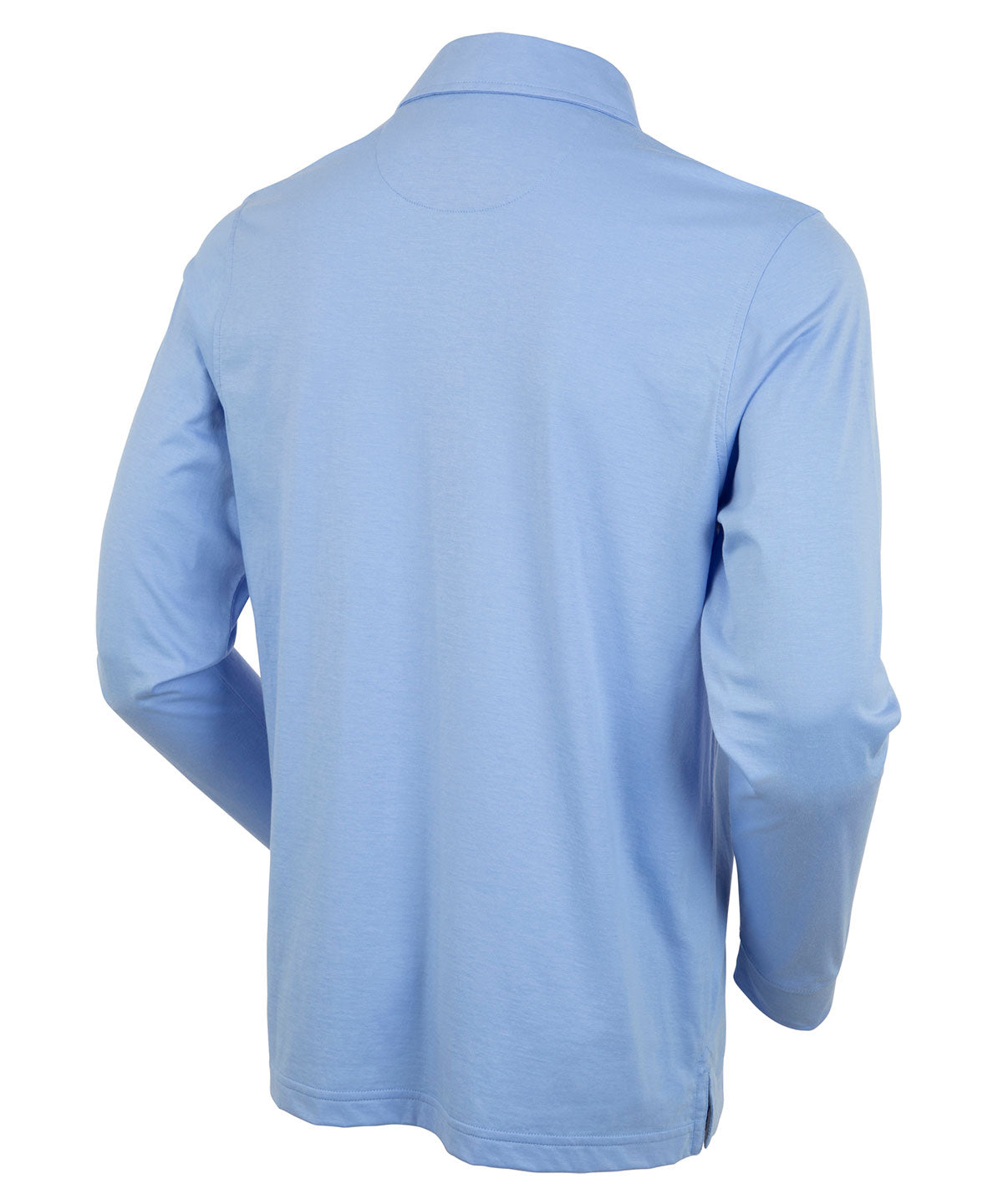 Ultra-Light Peruvian Cotton Long-Sleeve Polo Shirt