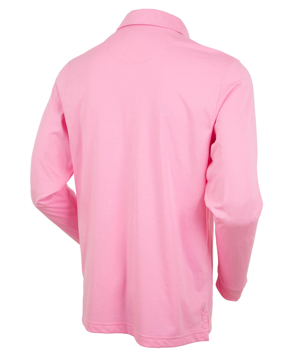 Ultra-Light Peruvian Cotton Long-Sleeve Polo Shirt