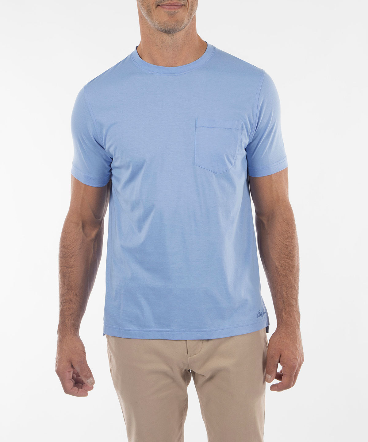Signature Ultra-Light Pima Cotton Short-Sleeve Crew Neck T-Shirt