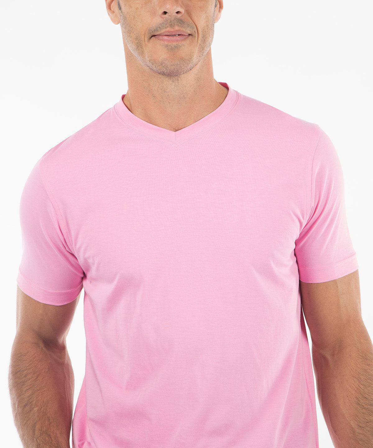 Signature Ultra-Light Pima Cotton Short-Sleeve V-Neck T-Shirt