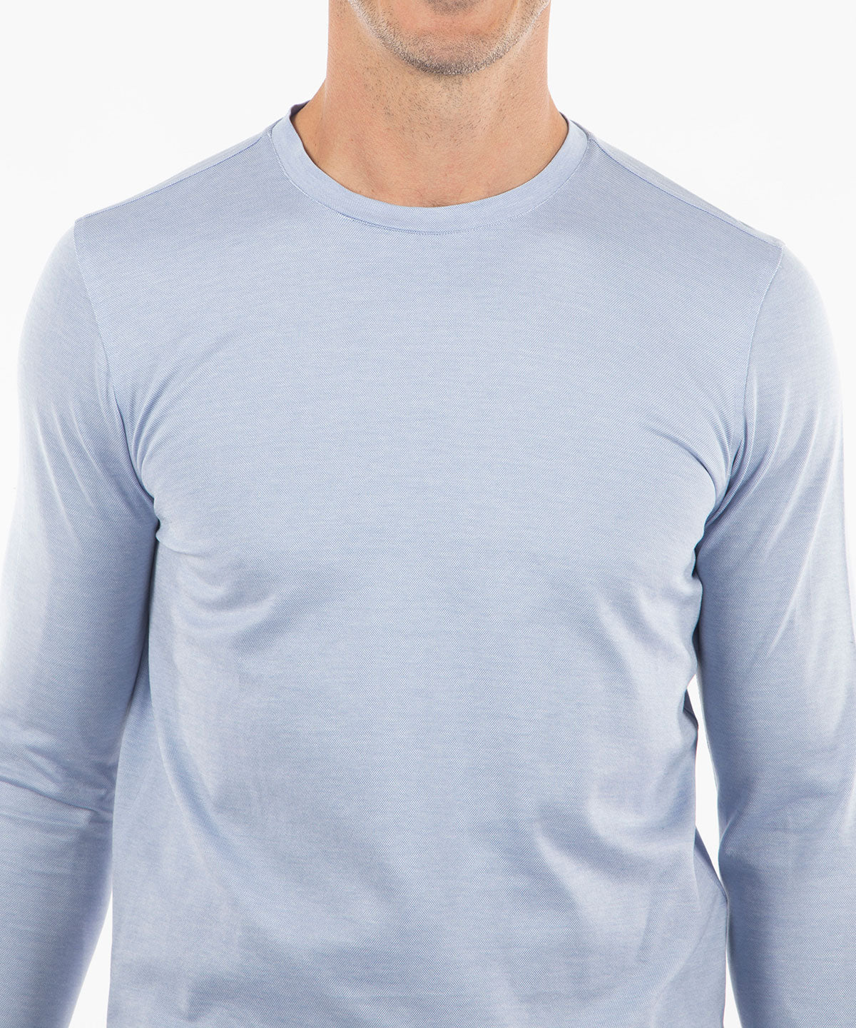 Signature Pima Cotton Lightweight Long-Sleeve Crew Neck T-Shirt