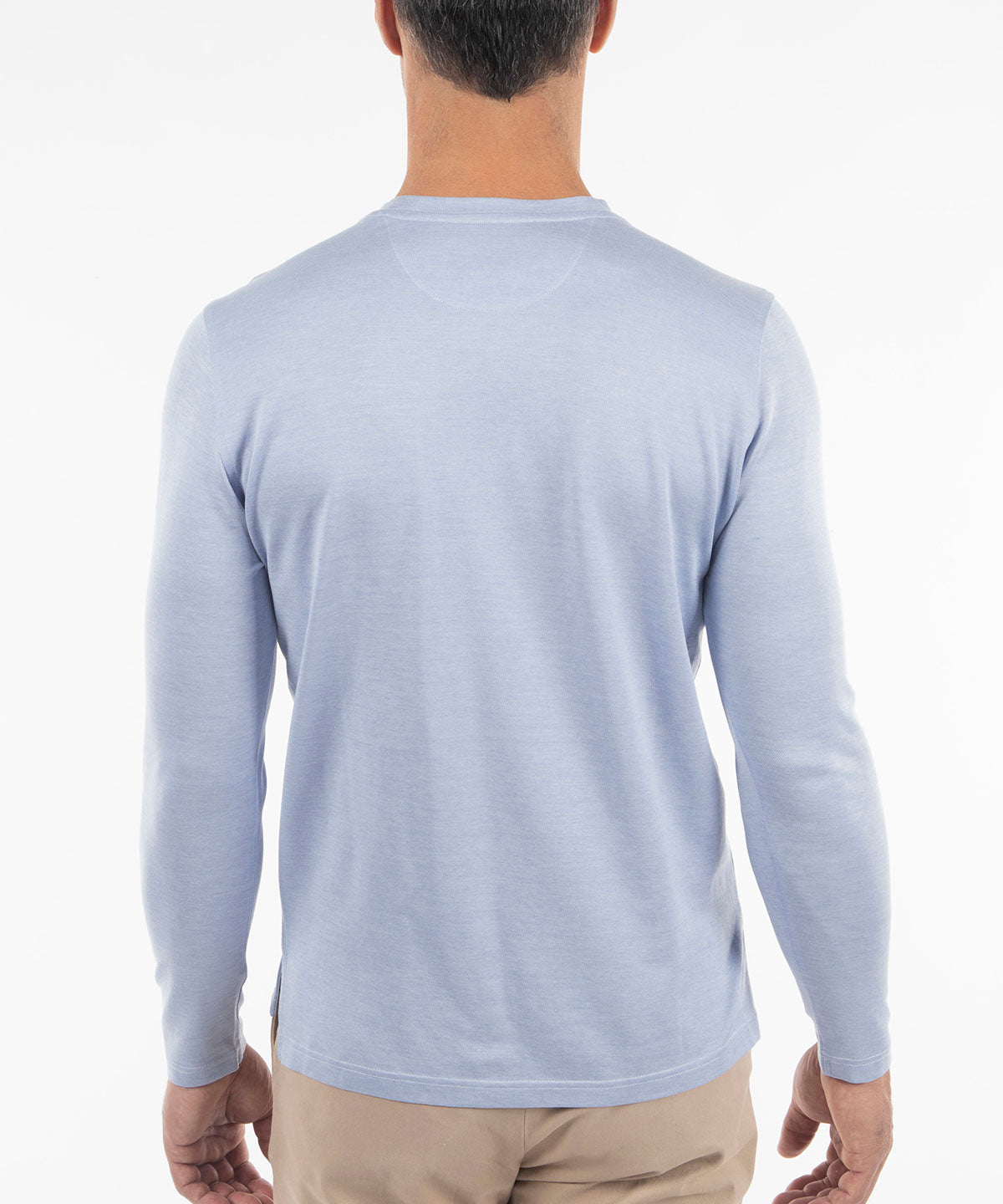 Signature Pima Cotton Lightweight Long-Sleeve Crew Neck T-Shirt