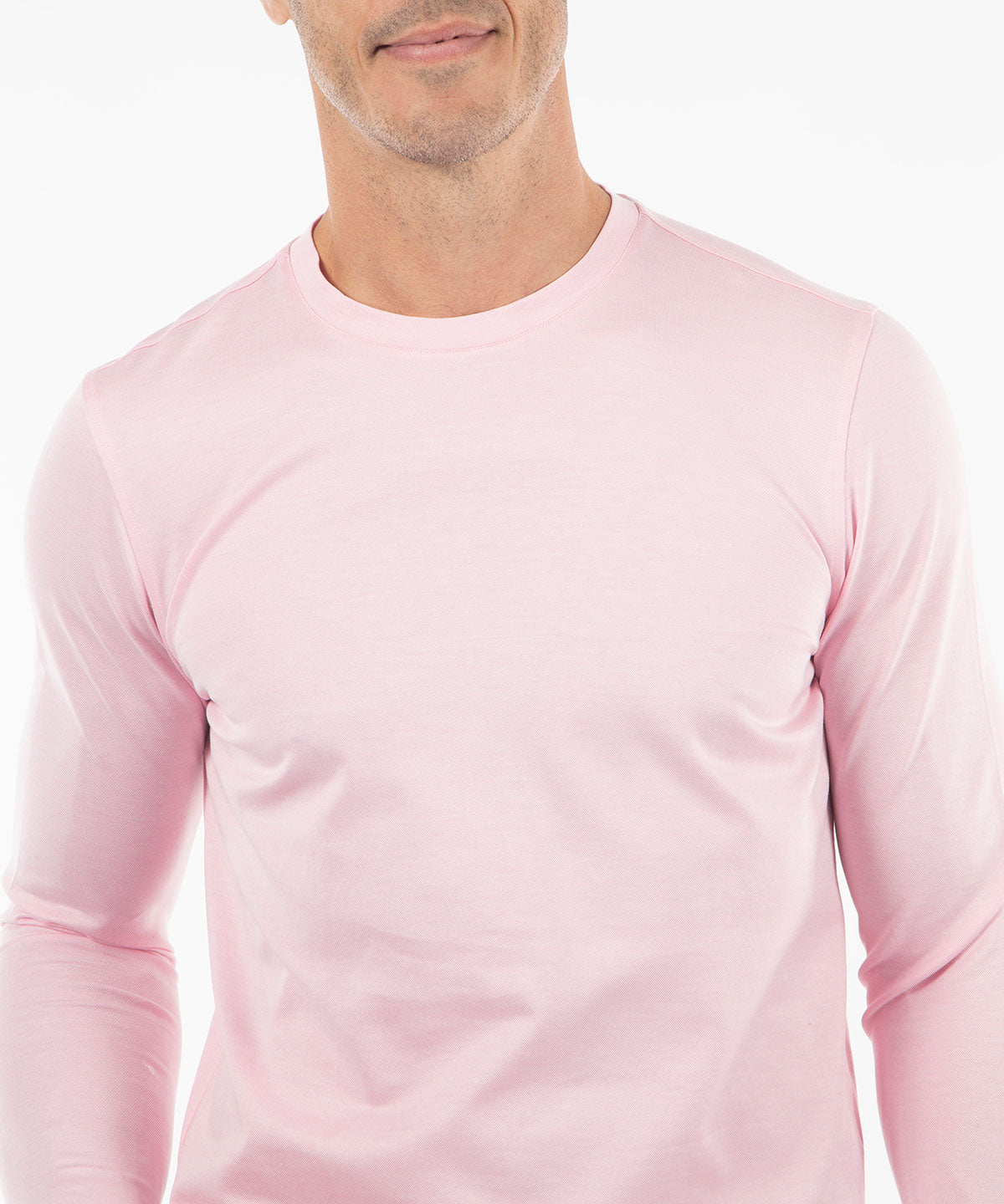 Signature Pima Cotton Lightweight Long-Sleeve Crew Neck T-Shirt