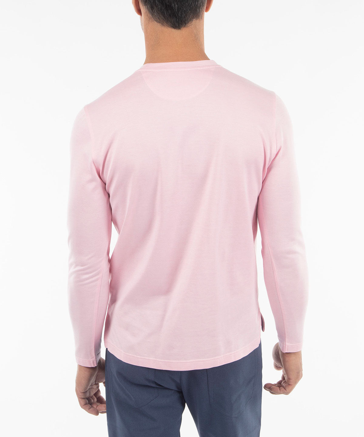 Signature Pima Cotton Lightweight Long-Sleeve Crew Neck T-Shirt