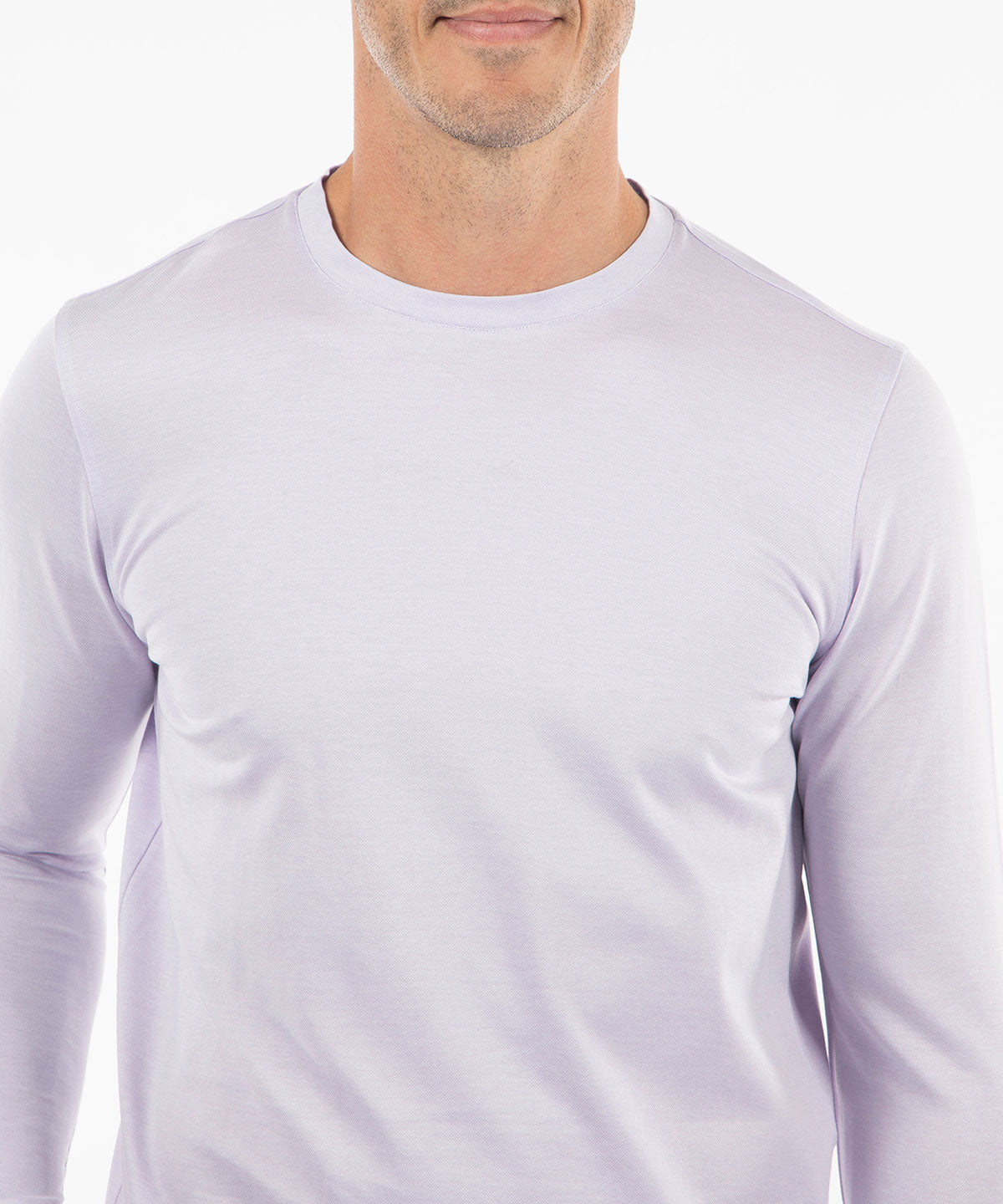 Signature Pima Cotton Lightweight Long-Sleeve Crew Neck T-Shirt