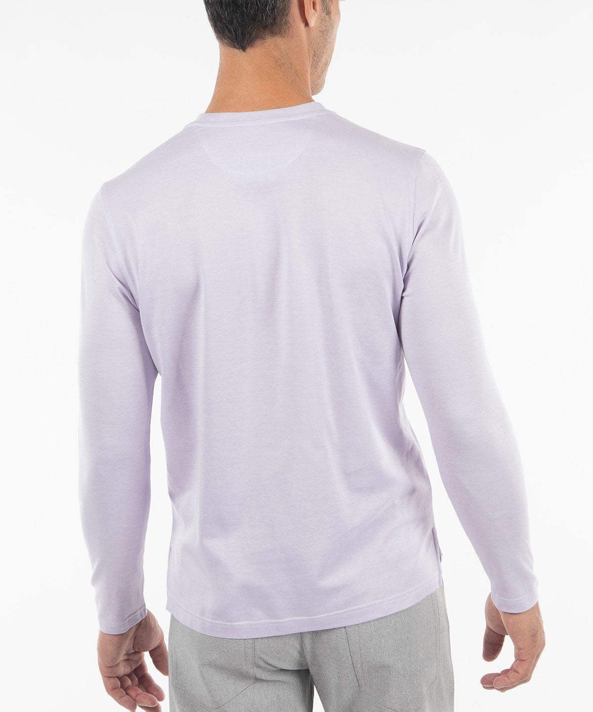 Signature Pima Cotton Lightweight Long-Sleeve Crew Neck T-Shirt