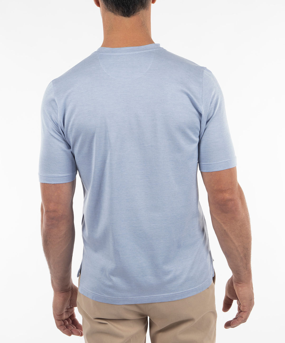 Signature Pima Cotton Lightweight Short-Sleeve Crew Neck T-Shirt