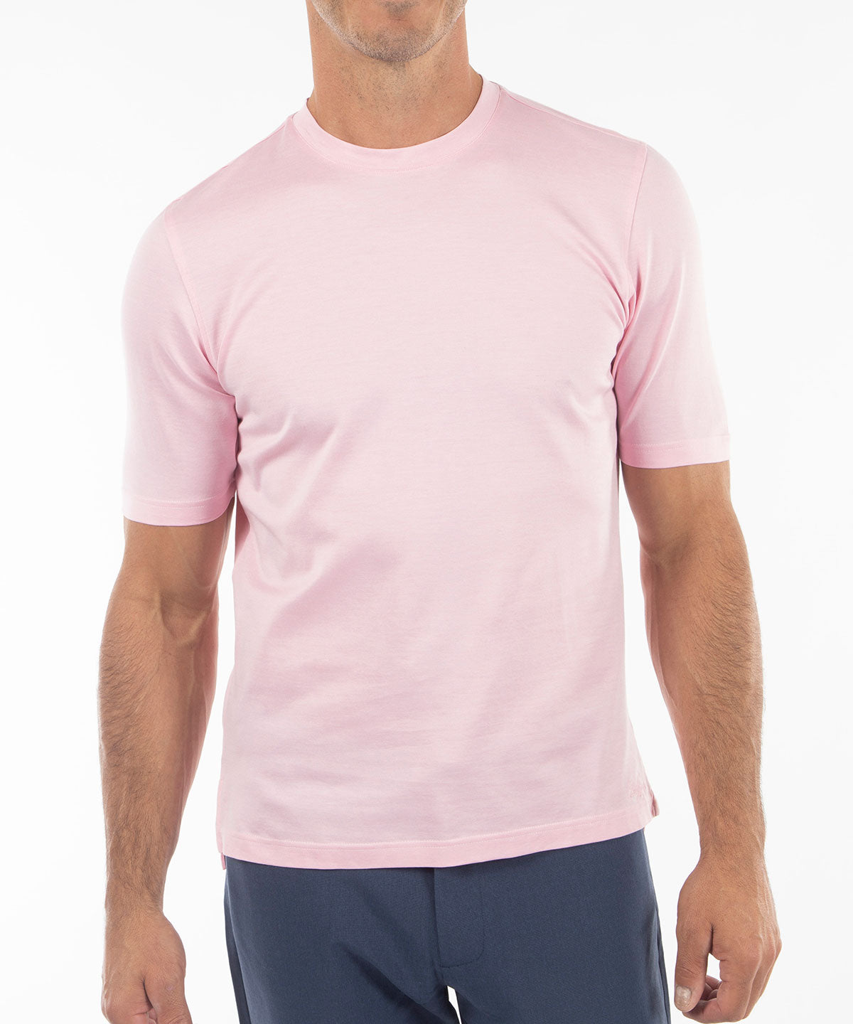 Signature Pima Cotton Lightweight Short-Sleeve Crew Neck T-Shirt