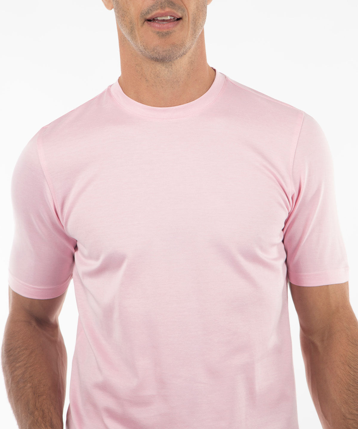 Signature Pima Cotton Lightweight Short-Sleeve Crew Neck T-Shirt