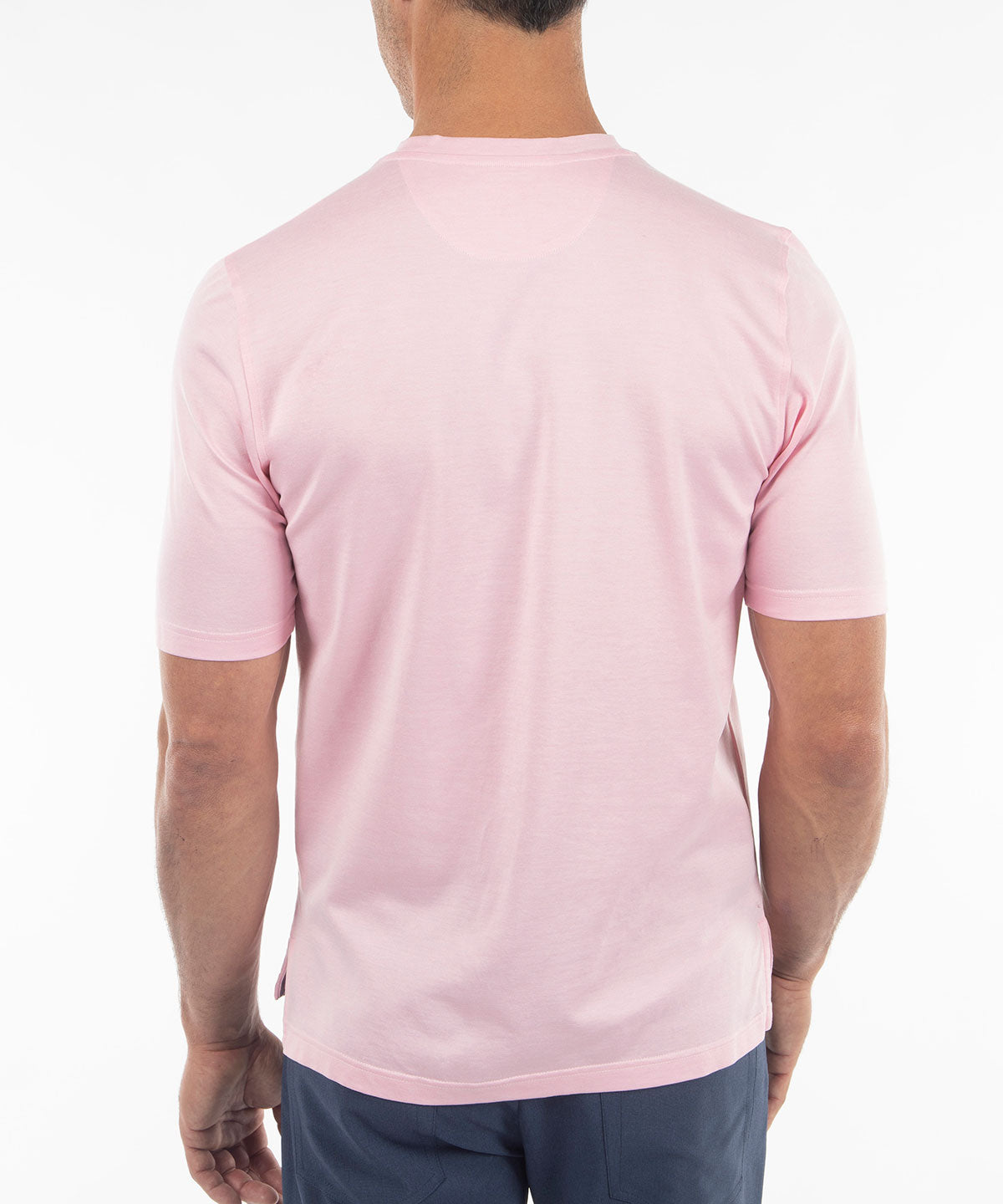 Signature Pima Cotton Lightweight Short-Sleeve Crew Neck T-Shirt