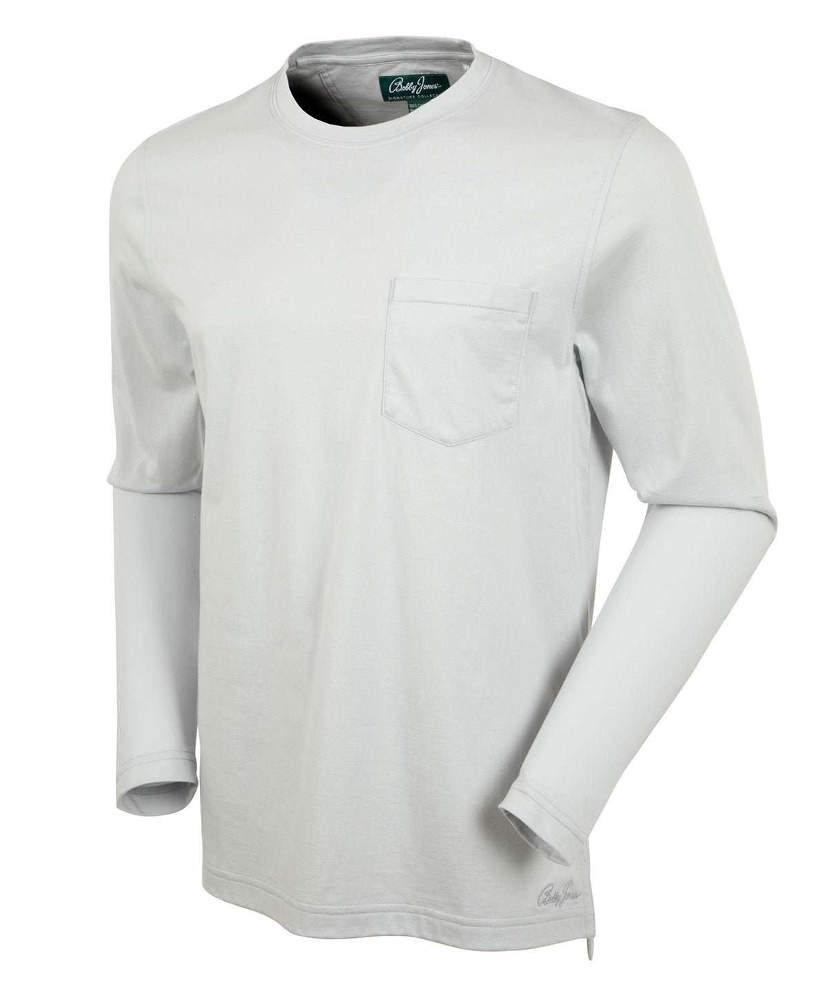 Signature Ultra-Light Pima Cotton Long-Sleeve Crew Neck T-Shirt