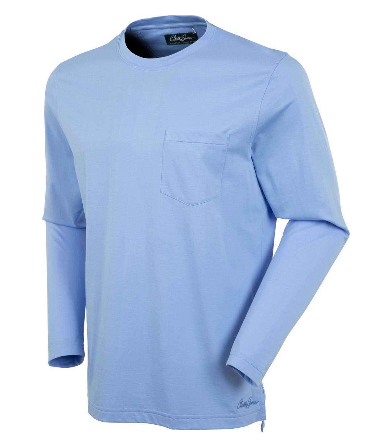 Signature Ultra-Light Pima Cotton Long-Sleeve Crew Neck T-Shirt